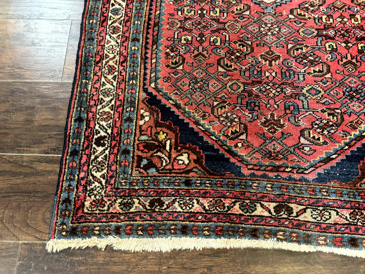 Antique Persian Tribal Rug 3.6 x 5, Hamadan Angelas Rug - Jewel Rugs, view 9