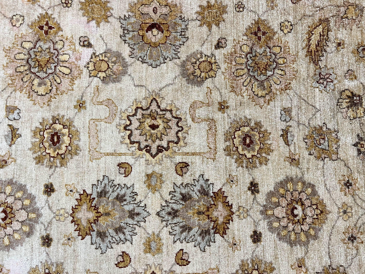 Peshawar Rug 8x10, Oushak Rug, Neutral Colors Hand Knotted Farmhouse Rug - Jewel Rugs, view 5