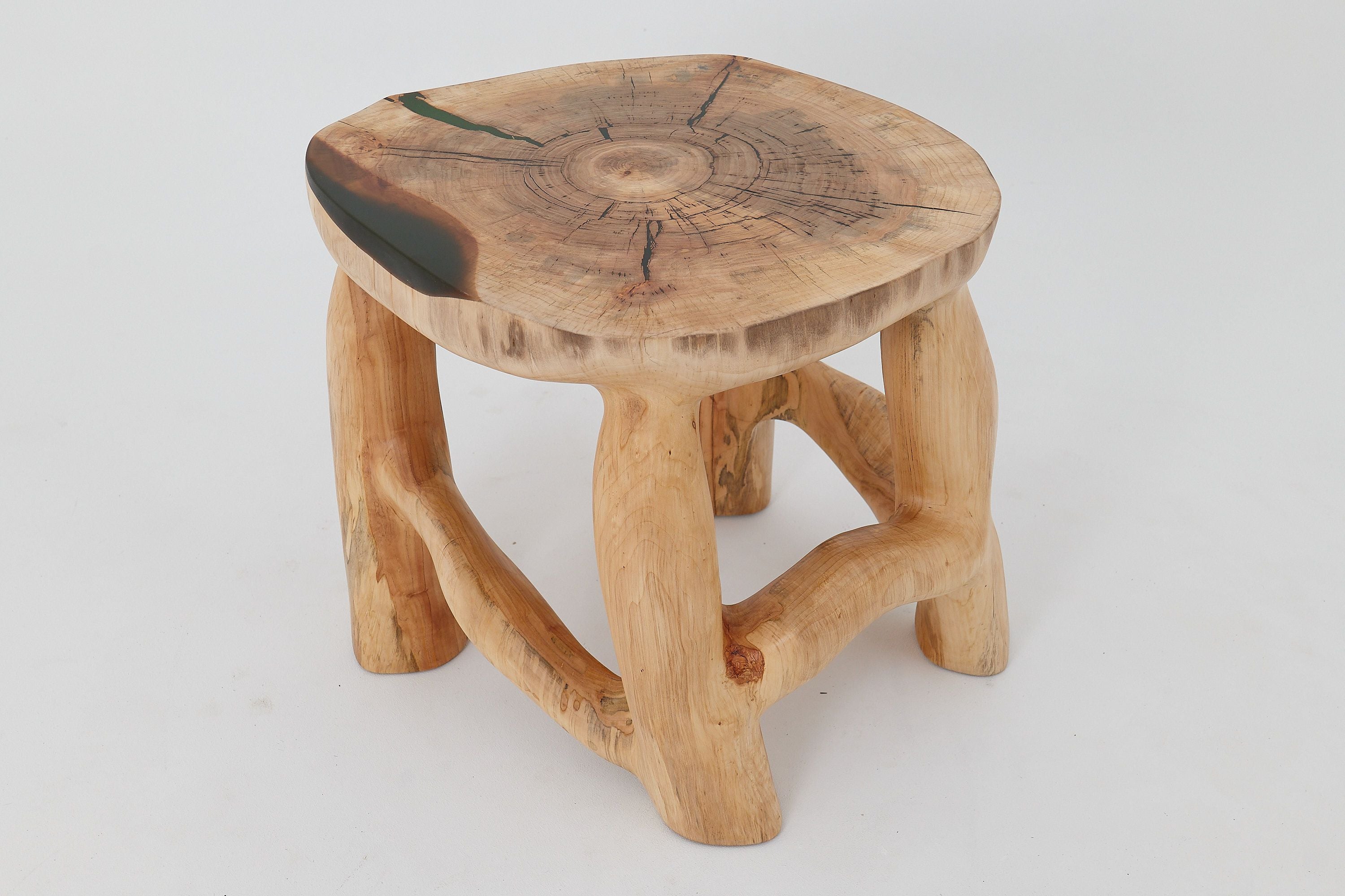 Sculptural Coffee Table, Solid Wood, Contemporary Design, Handmade, Logniture - image 13