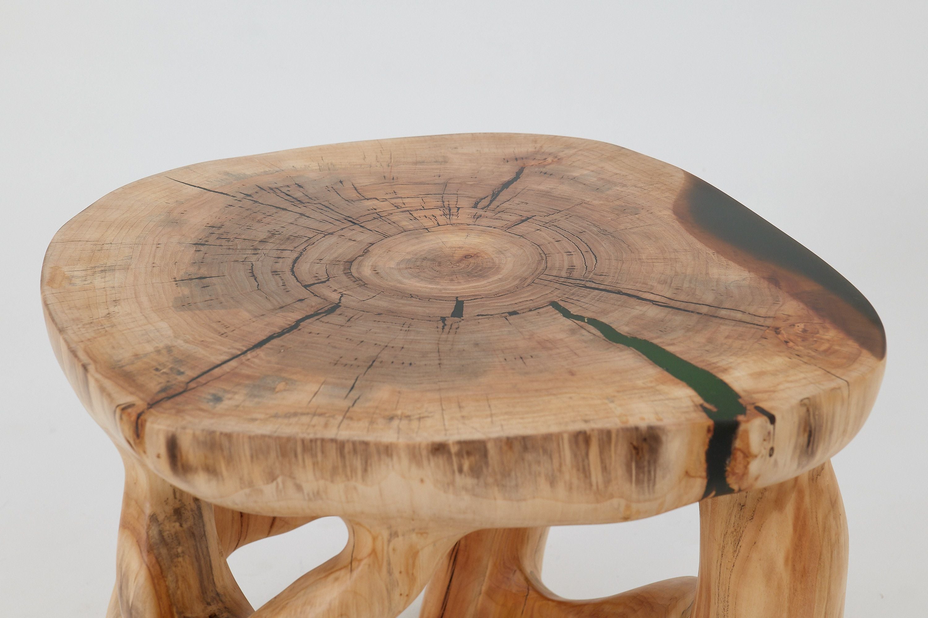 Sculptural Coffee Table, Solid Wood, Contemporary Design, Handmade, Logniture - image 6
