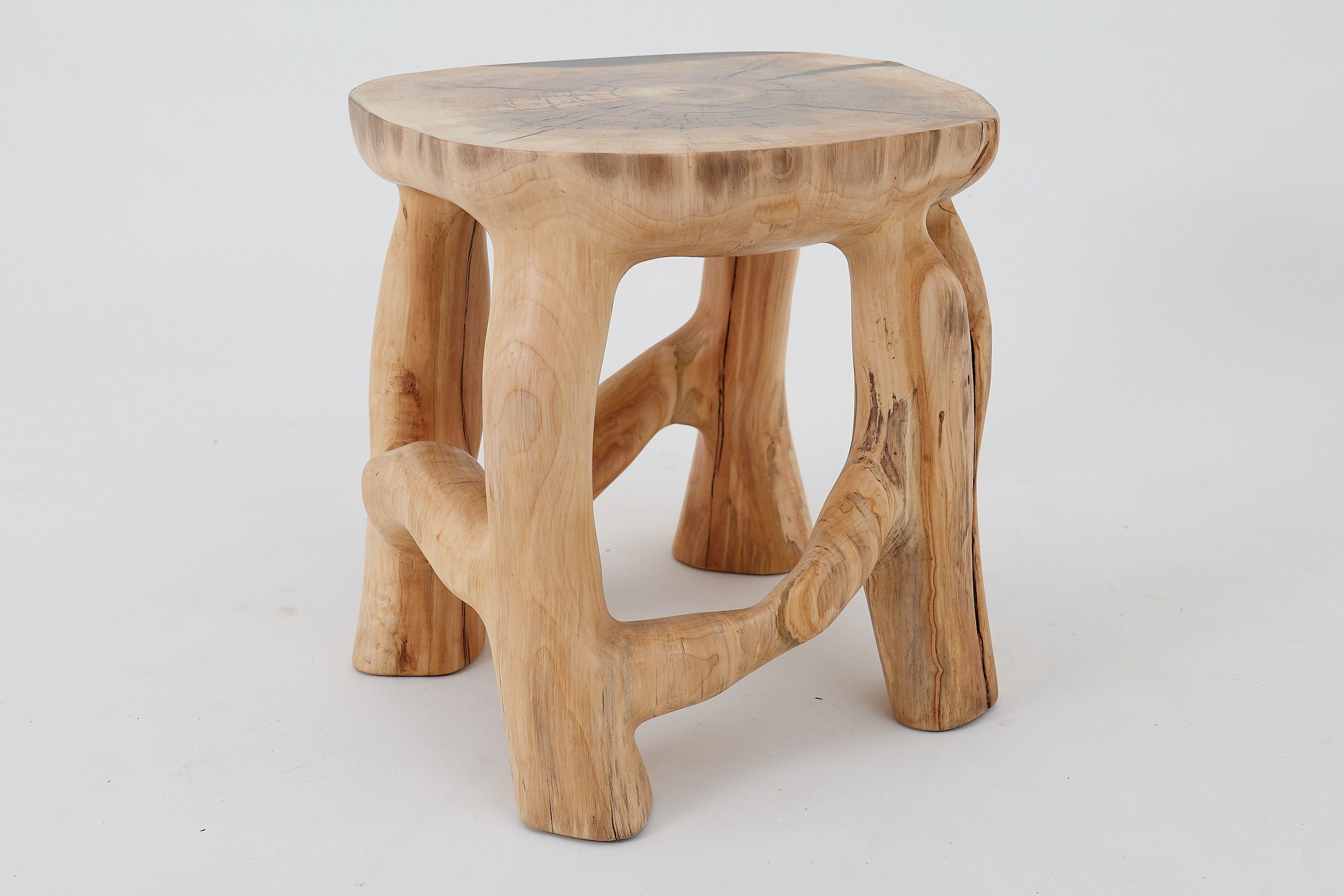 Sculptural Coffee Table, Solid Wood, Contemporary Design, Handmade, Logniture - image 16