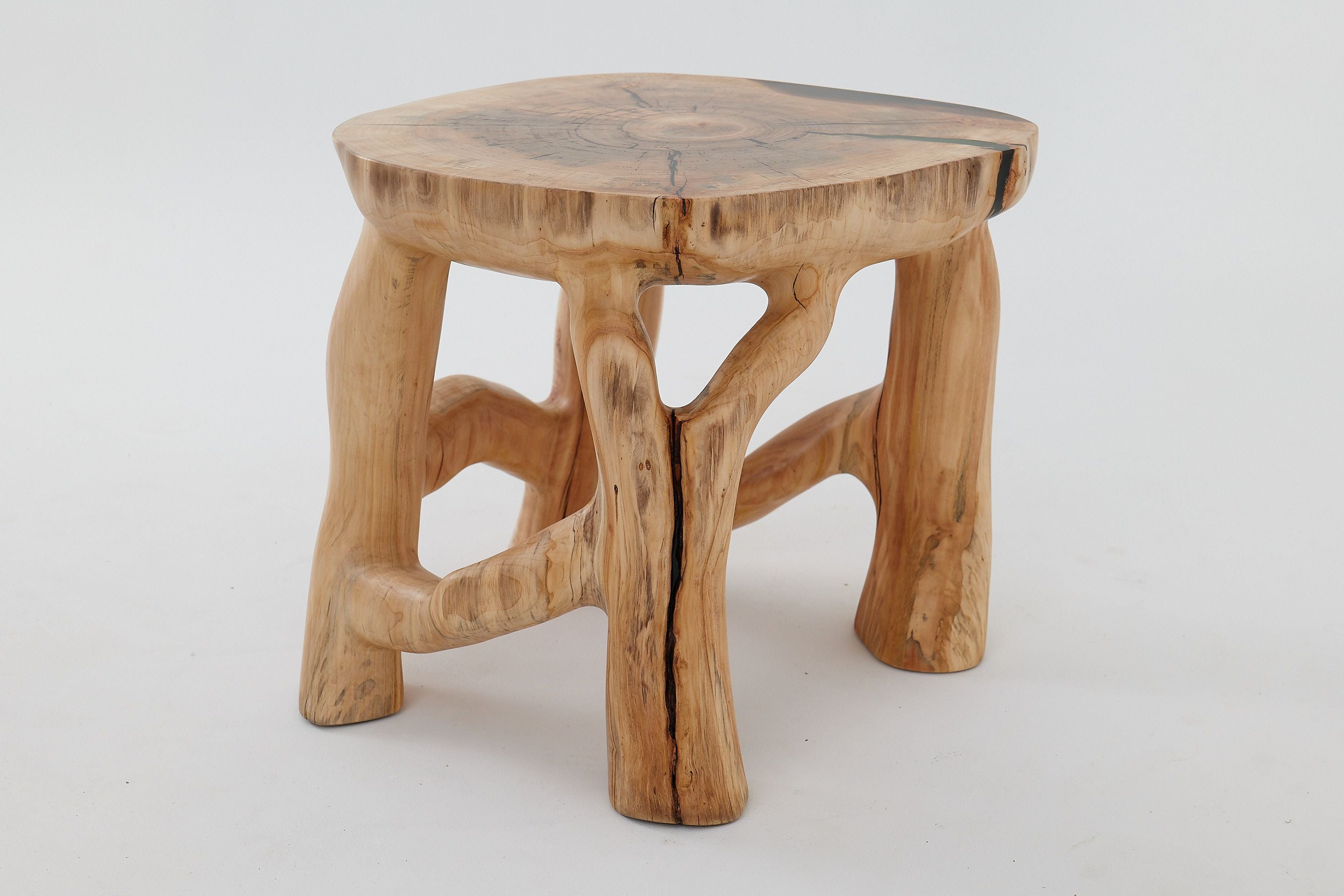 Sculptural Coffee Table, Solid Wood, Contemporary Design, Handmade, Logniture - image 20