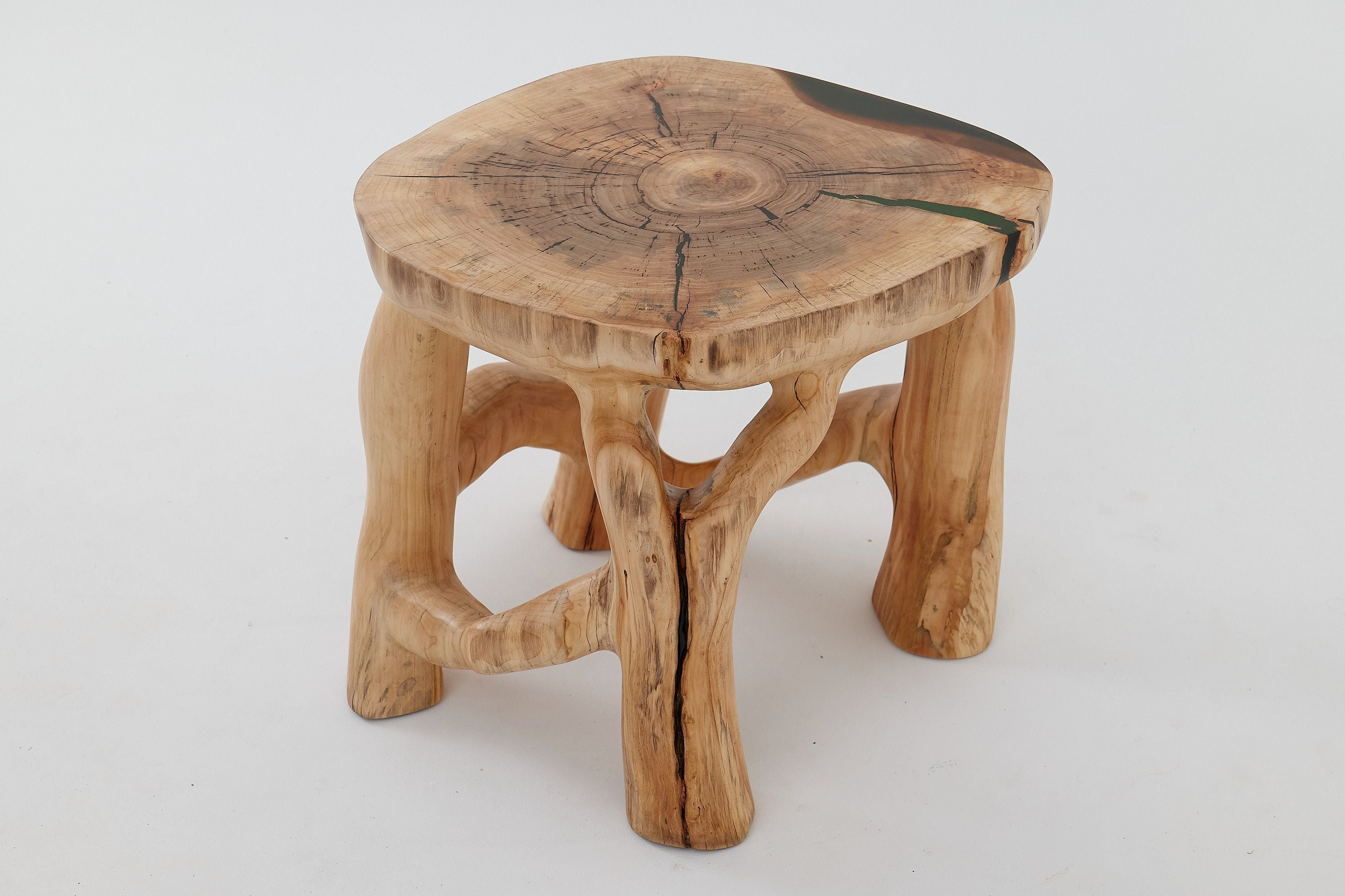 Sculptural Coffee Table, Solid Wood, Contemporary Design, Handmade, Logniture - image 22
