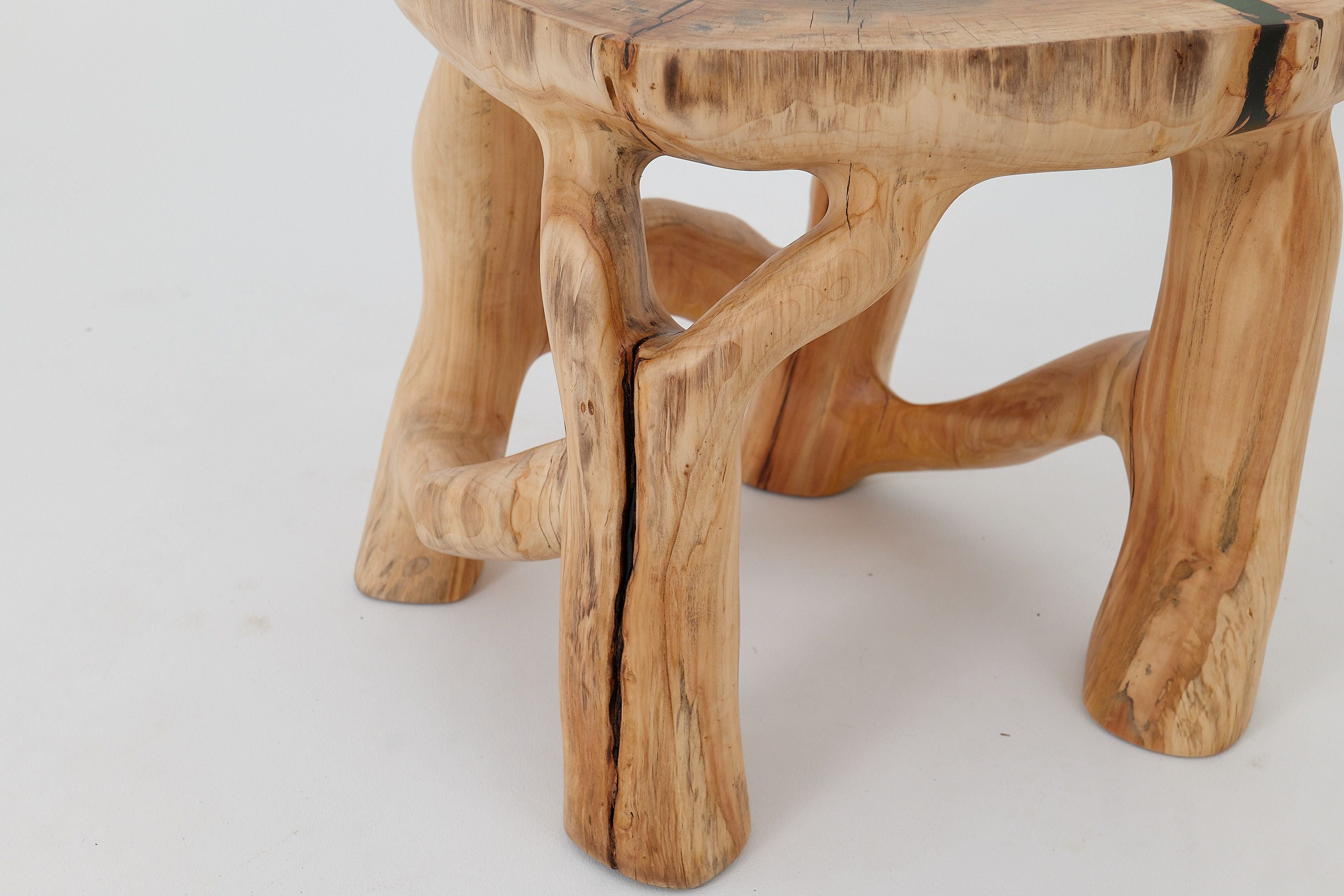 Sculptural Coffee Table, Solid Wood, Contemporary Design, Handmade, Logniture - image 5