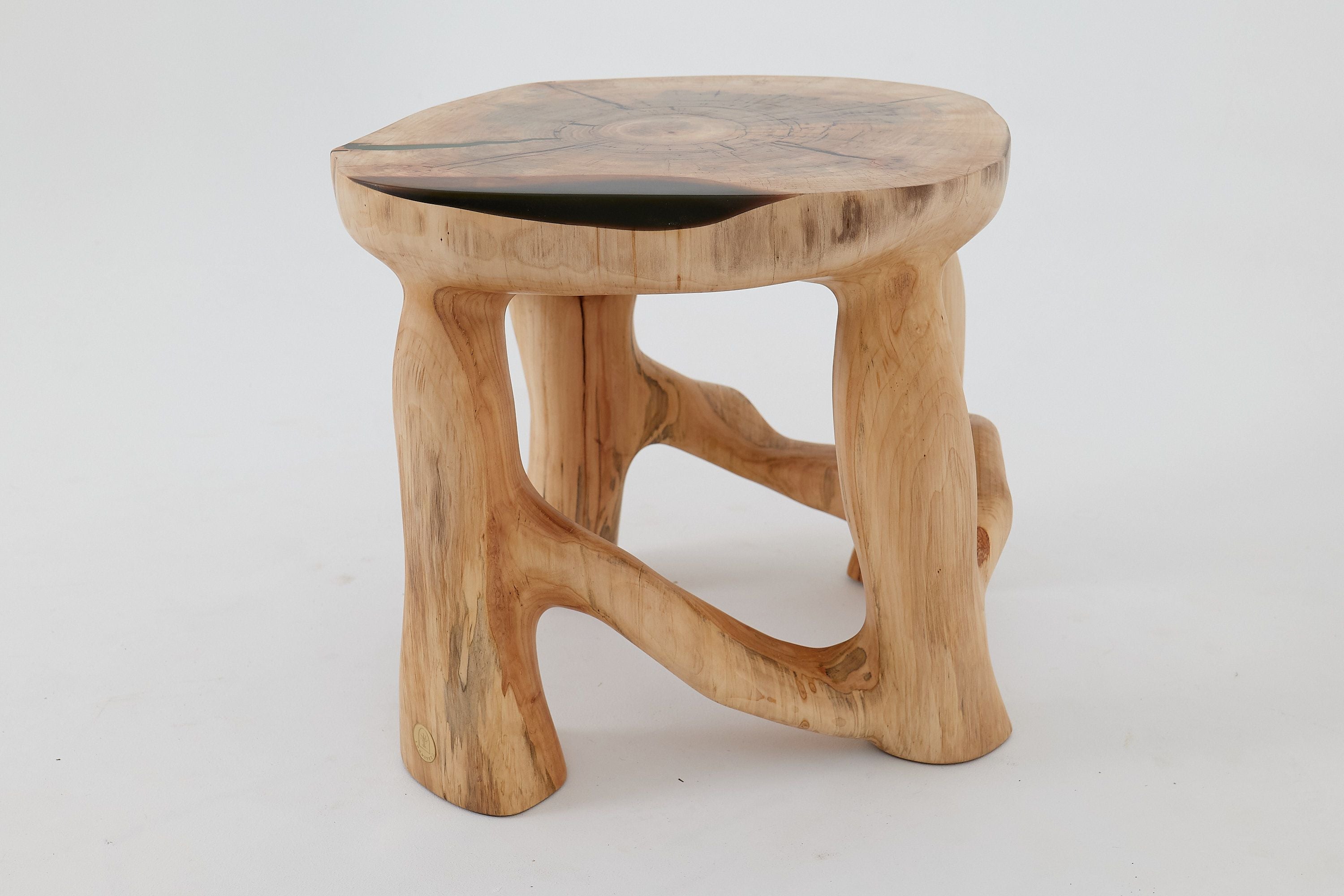 Sculptural Coffee Table, Solid Wood, Contemporary Design, Handmade, Logniture - image 10