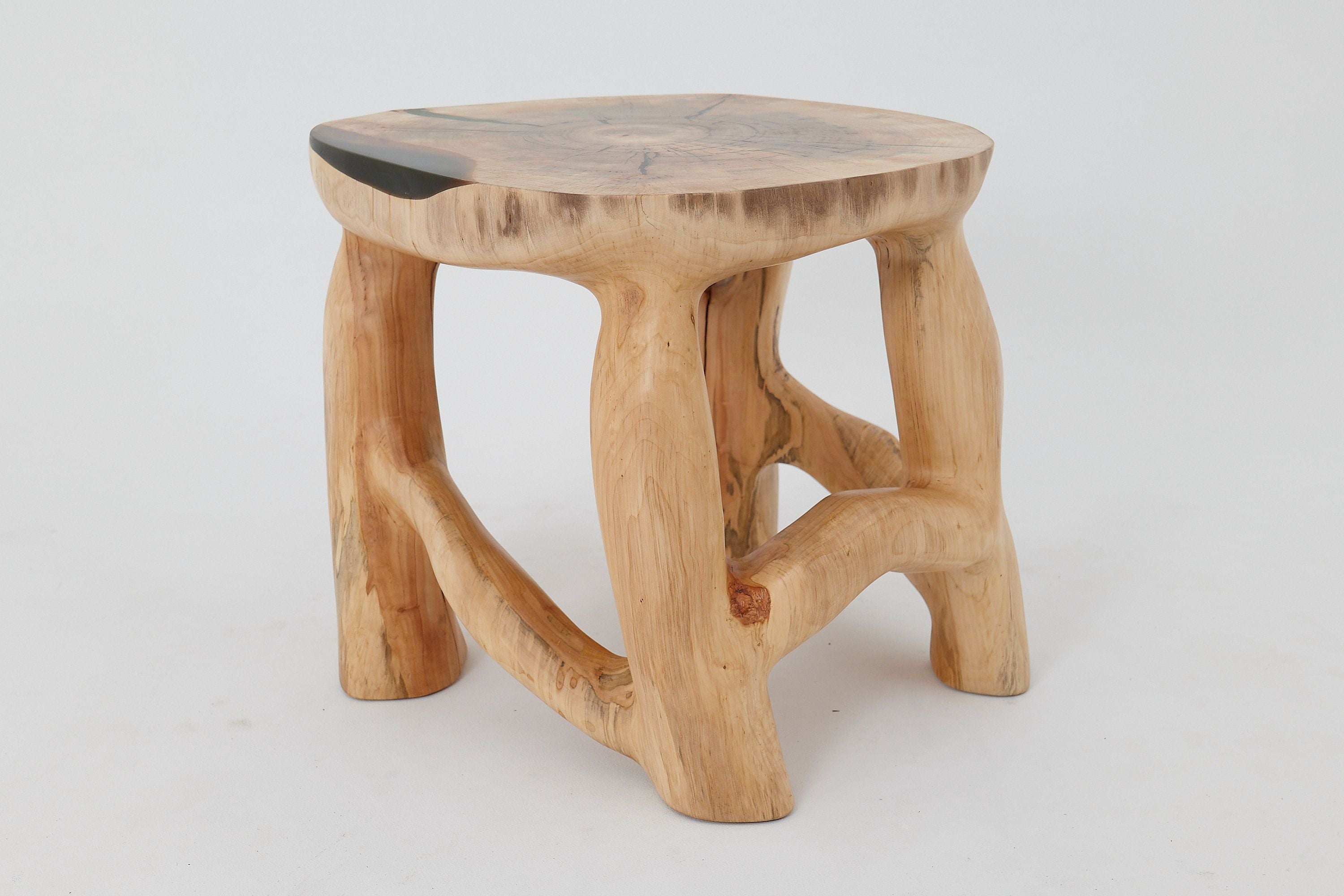 Sculptural Coffee Table, Solid Wood, Contemporary Design, Handmade, Logniture - image 12