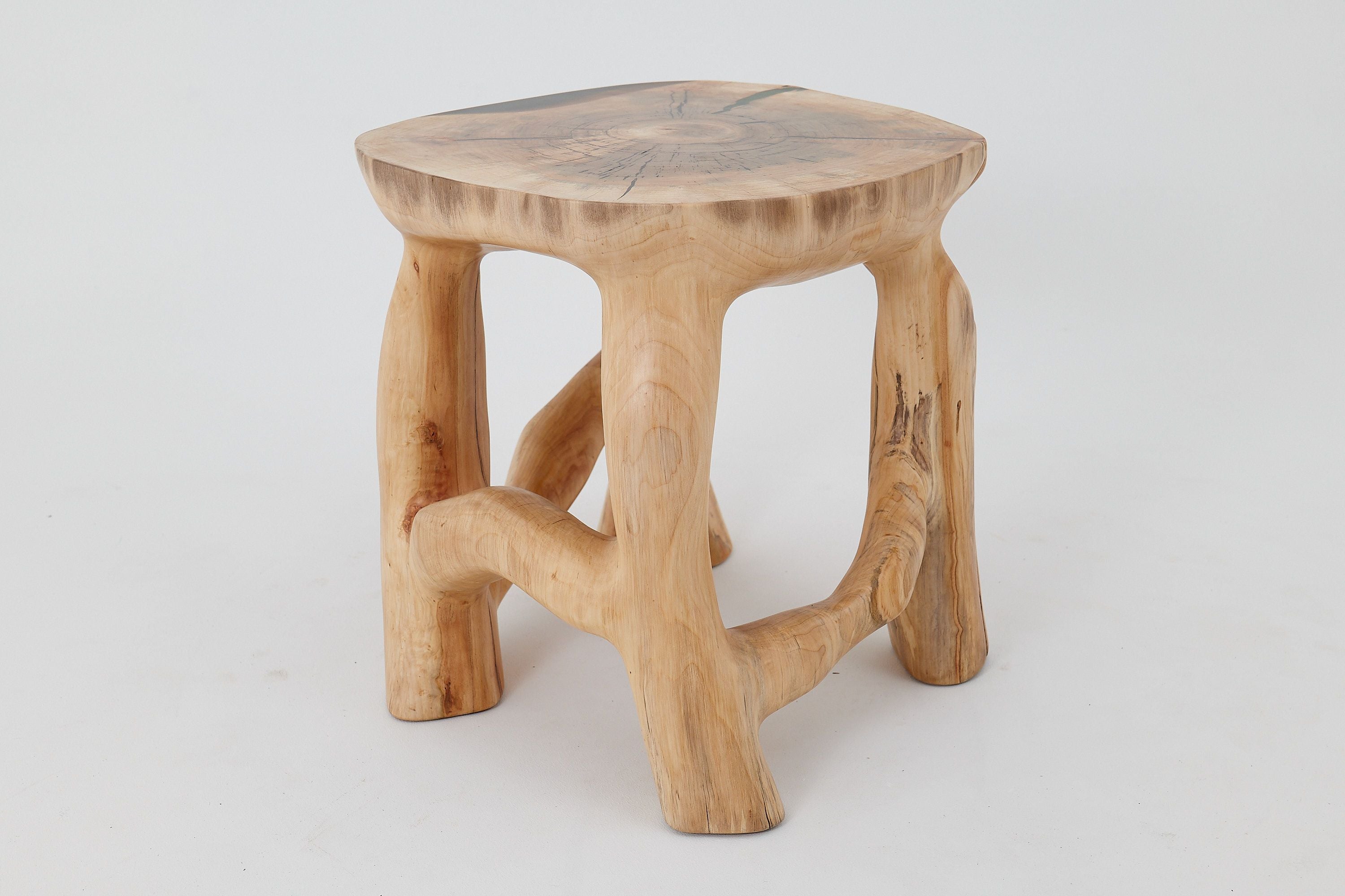 Sculptural Coffee Table, Solid Wood, Contemporary Design, Handmade, Logniture - image 15