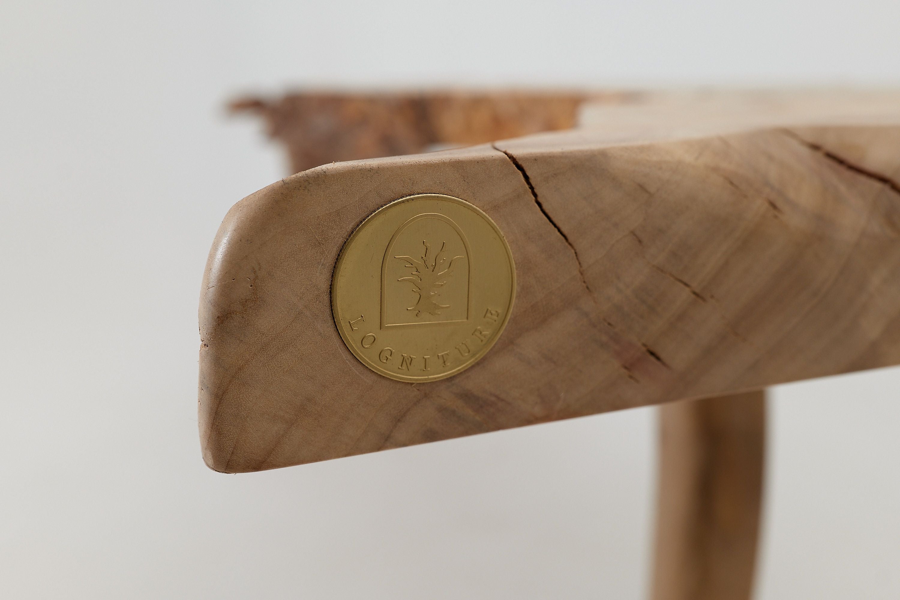 Live-Edge Burl Wood Console Table, Organic Modern, Handmade - image 8