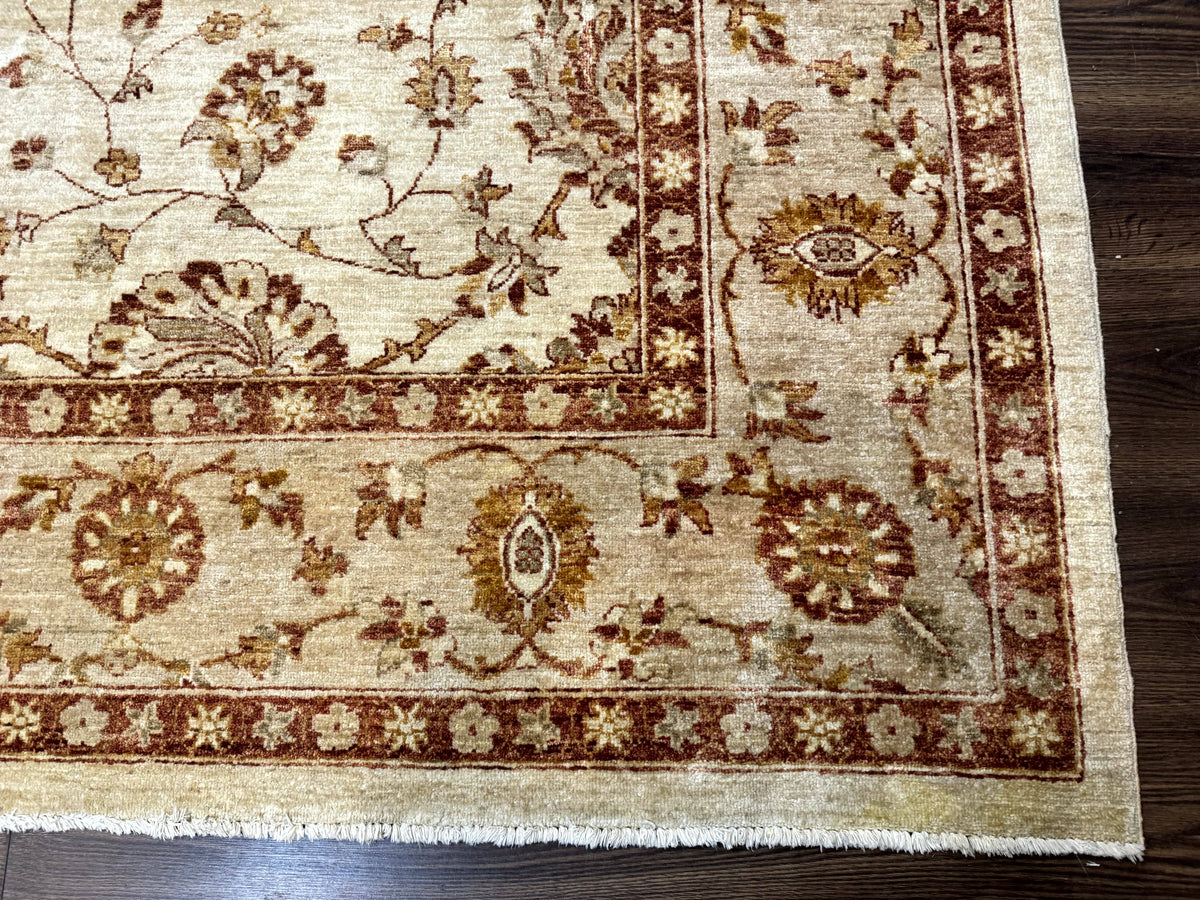 Pakistani Peshawar Rug 8x10, Pak Persian Traditional Oriental Carpet, Handmade, Wool, Allover Pattern - Jewel Rugs, view 10