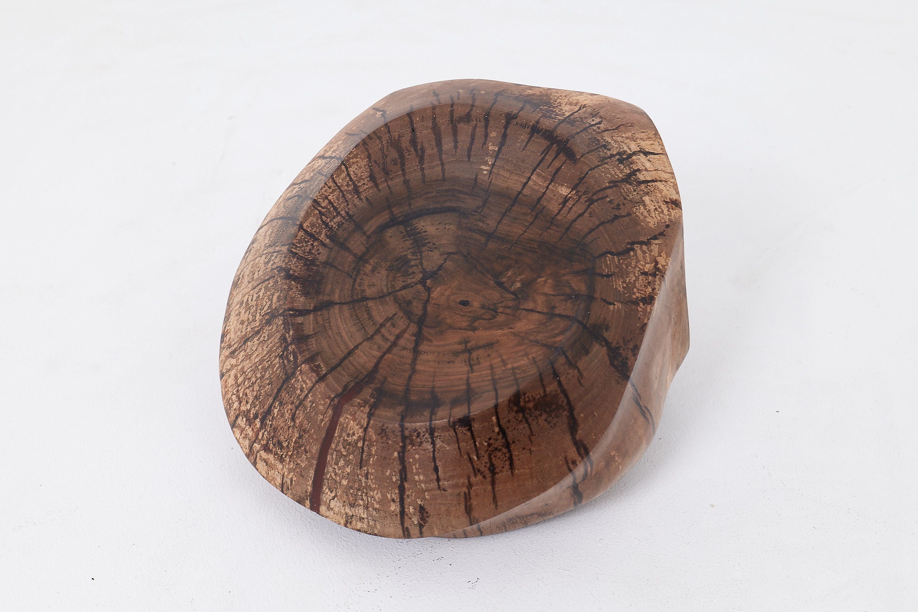 Still Stand Abstract Wood Sculpture, Chainsaw Carved, Walnut, - image 3