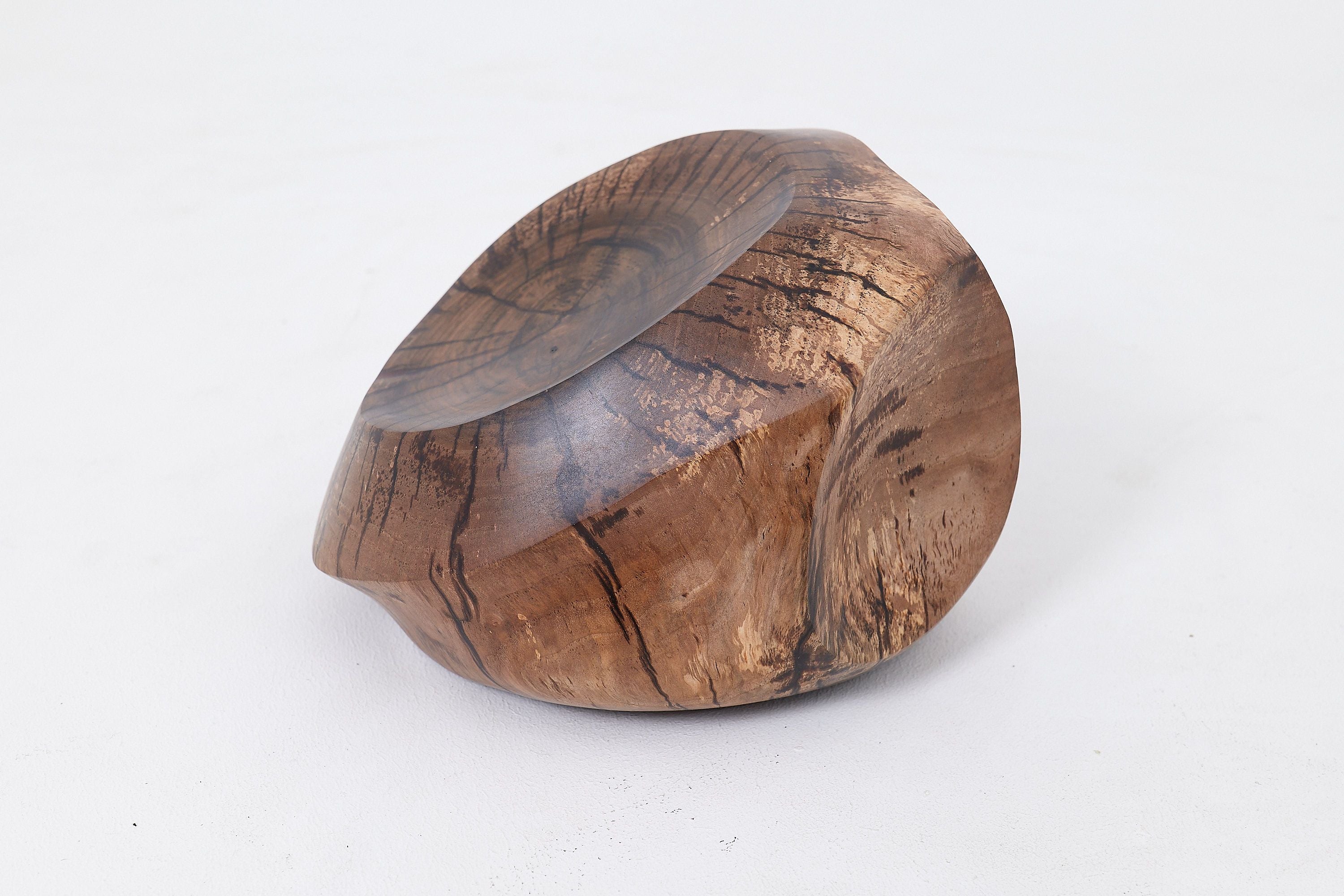 Still Stand Abstract Wood Sculpture, Chainsaw Carved, Walnut, - image 4