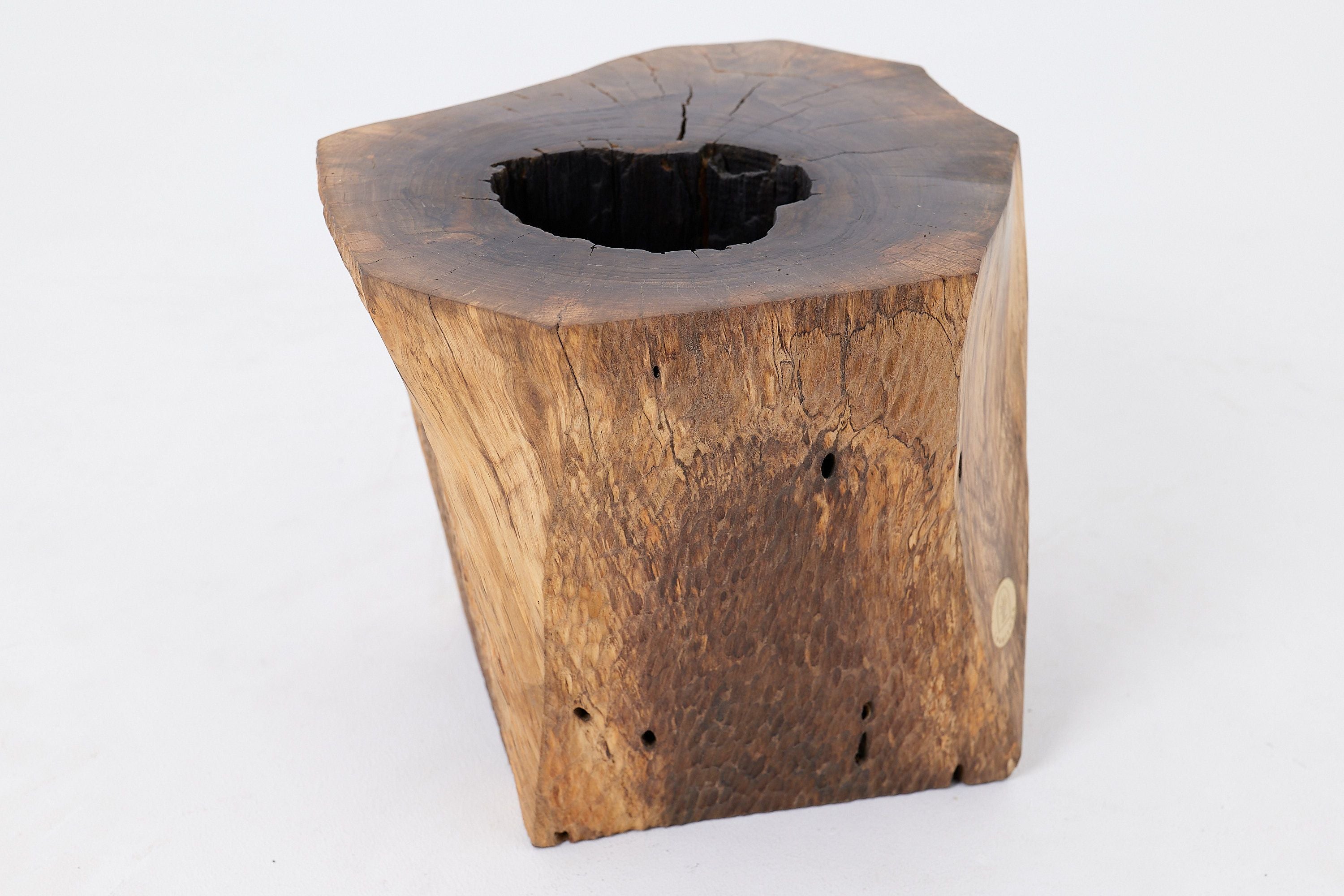 Organic, Live-Edge, Side Table, Walnut, Handmade - image 14