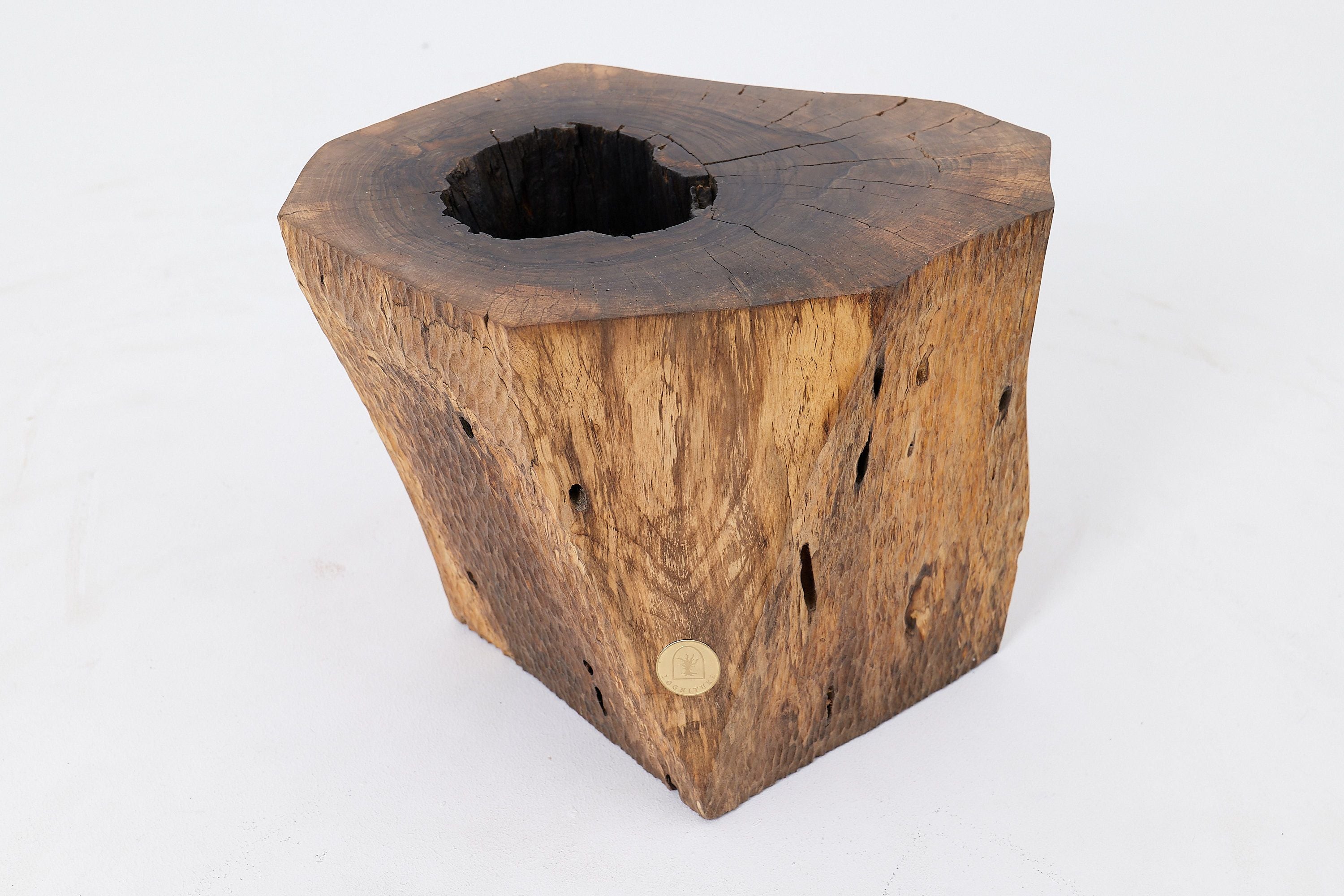 Organic, Live-Edge, Side Table, Walnut, Handmade - image 3