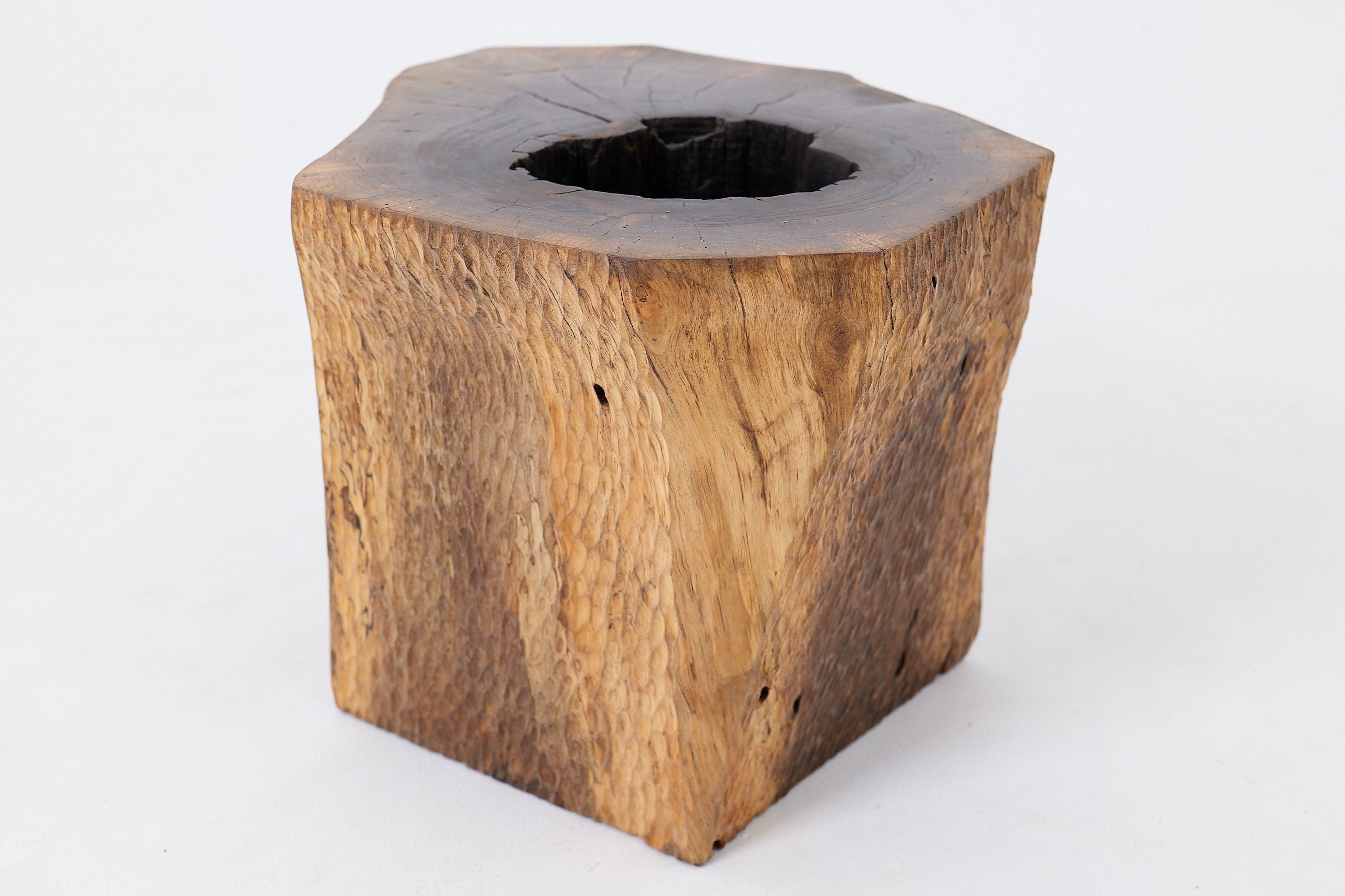 Organic, Live-Edge, Side Table, Walnut, Handmade - image 12