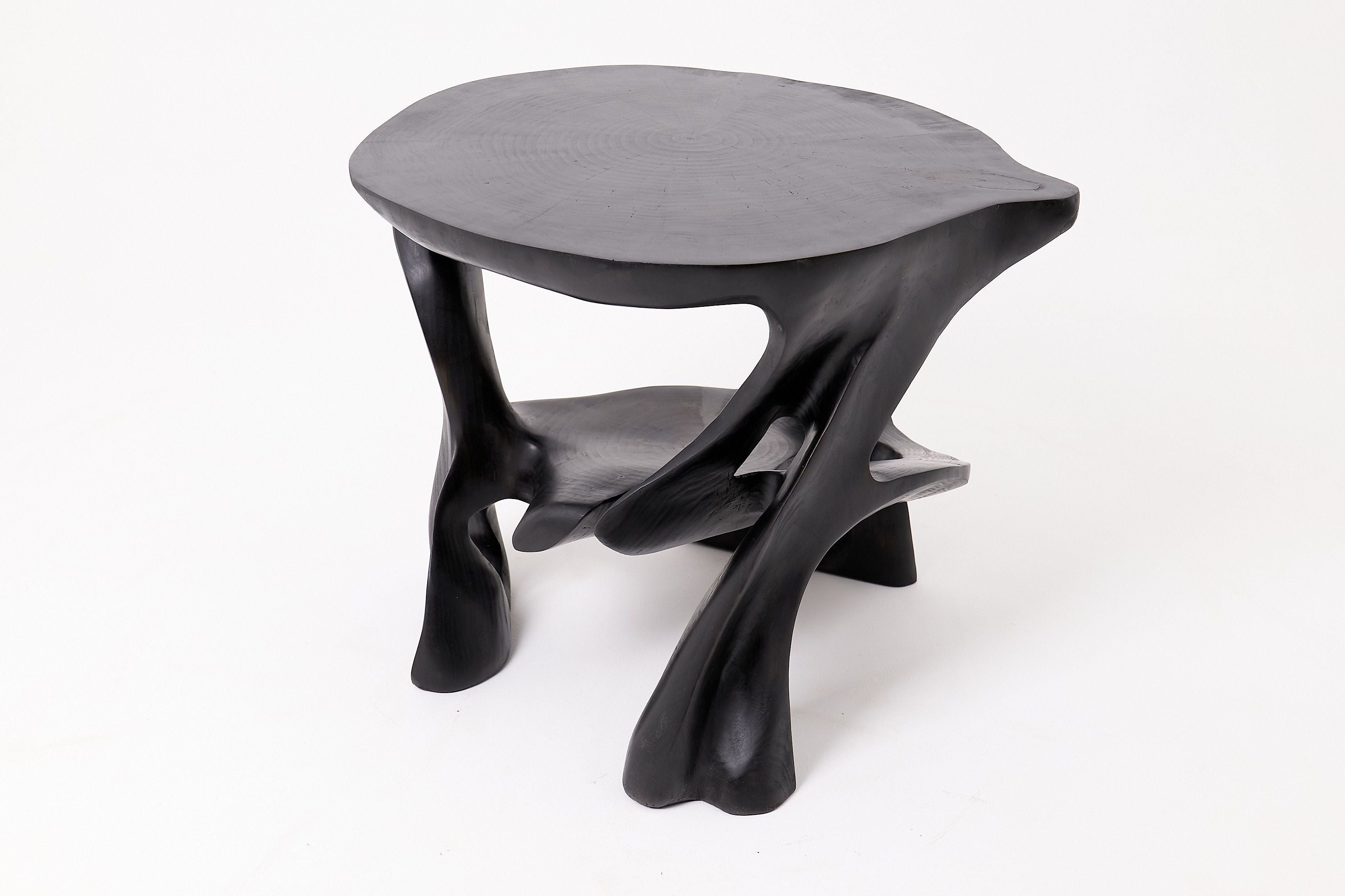 Sculptural Coffee Table, Solid Wood, Contemporary Design, Handmade - image 4