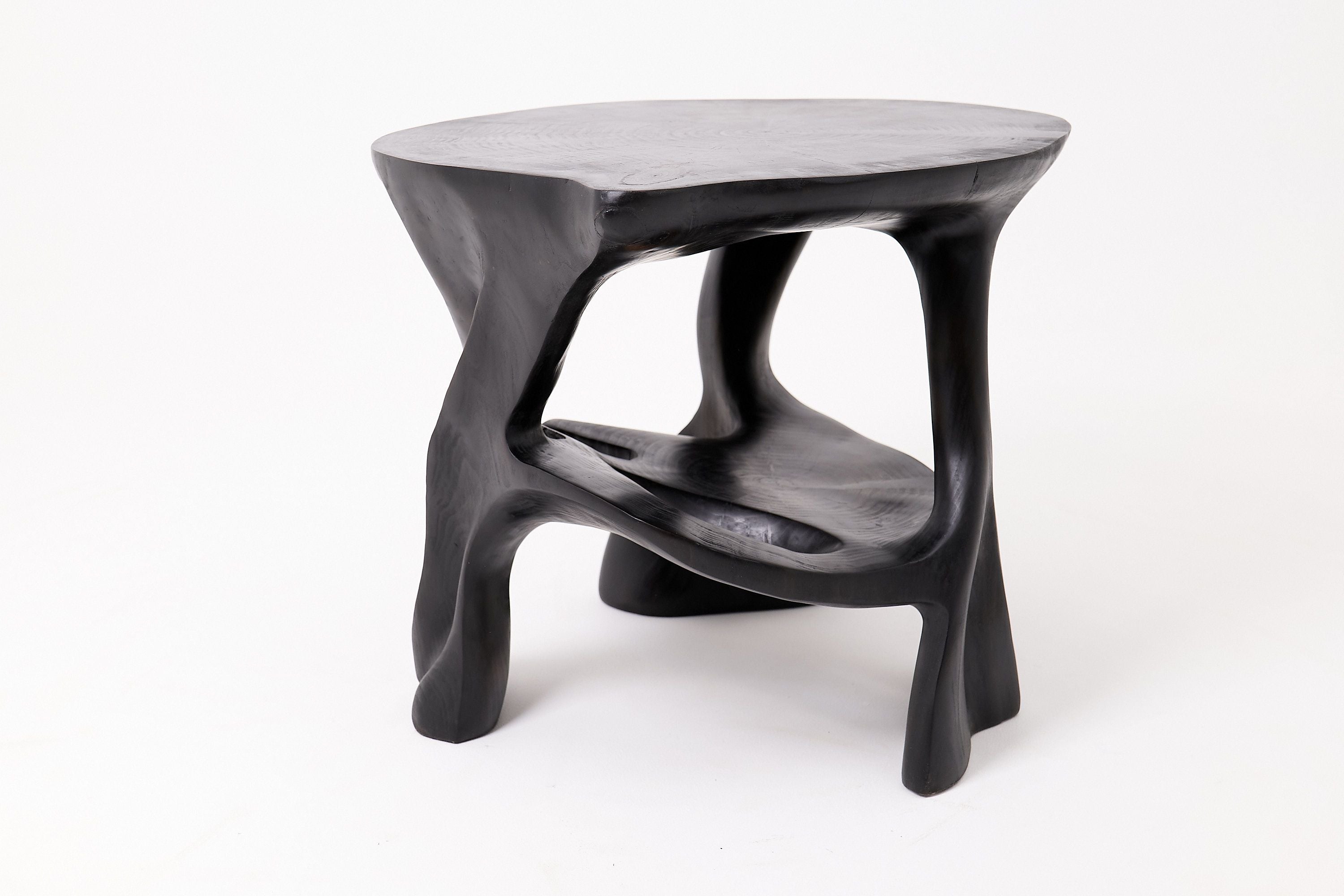 Sculptural Coffee Table, Solid Wood, Contemporary Design, Handmade - image 6