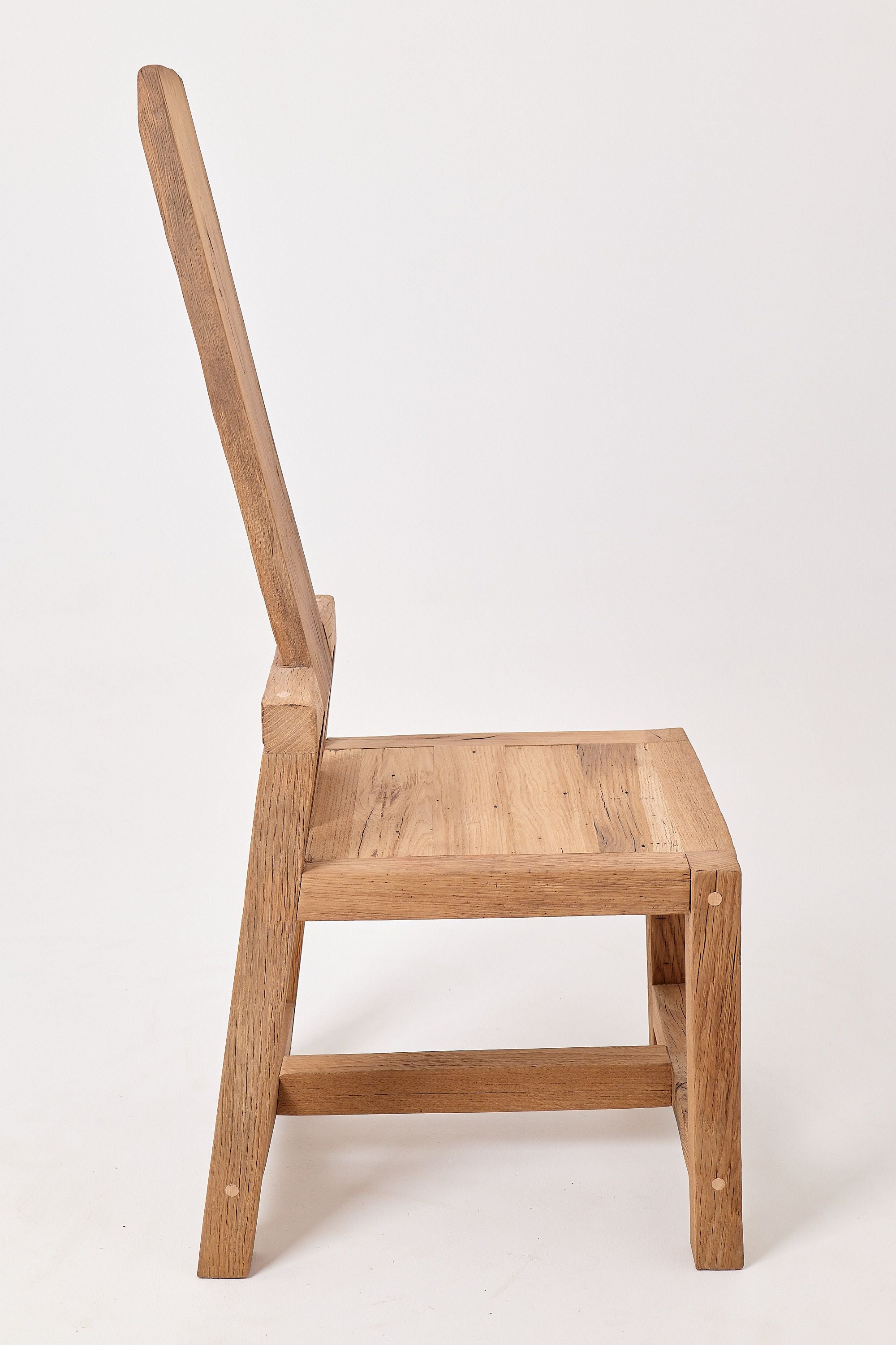 Massive Oak Armchair, Rustic, Burnt Wood, Black, Charred, Handmade - image 12