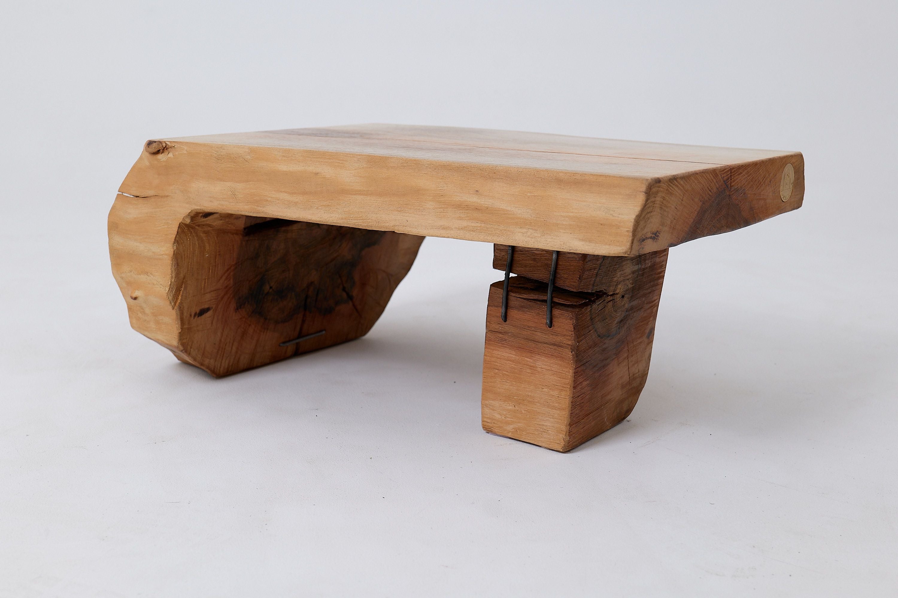 Side Table, Organic, Live-Edge, Walnut, Rustic, Minimalist Handmade - image 2