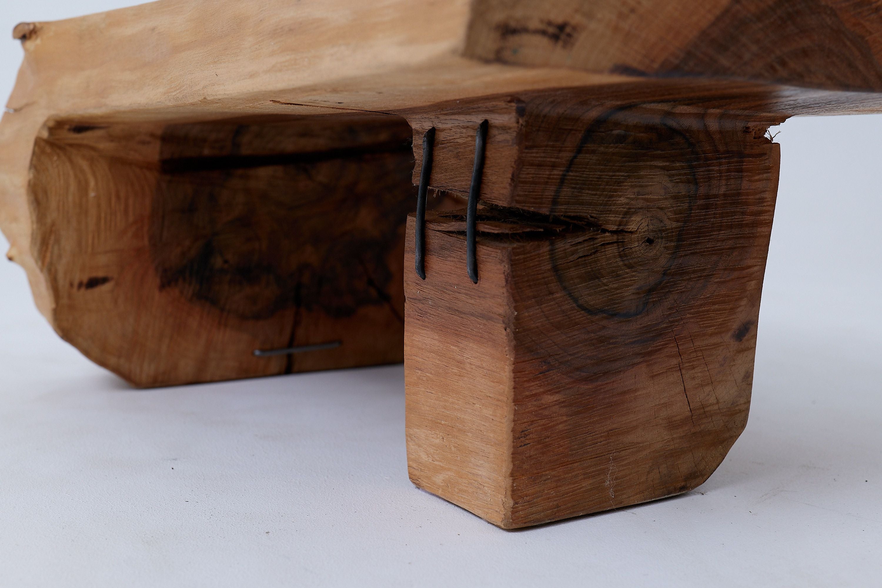 Side Table, Organic, Live-Edge, Walnut, Rustic, Minimalist Handmade - image 5