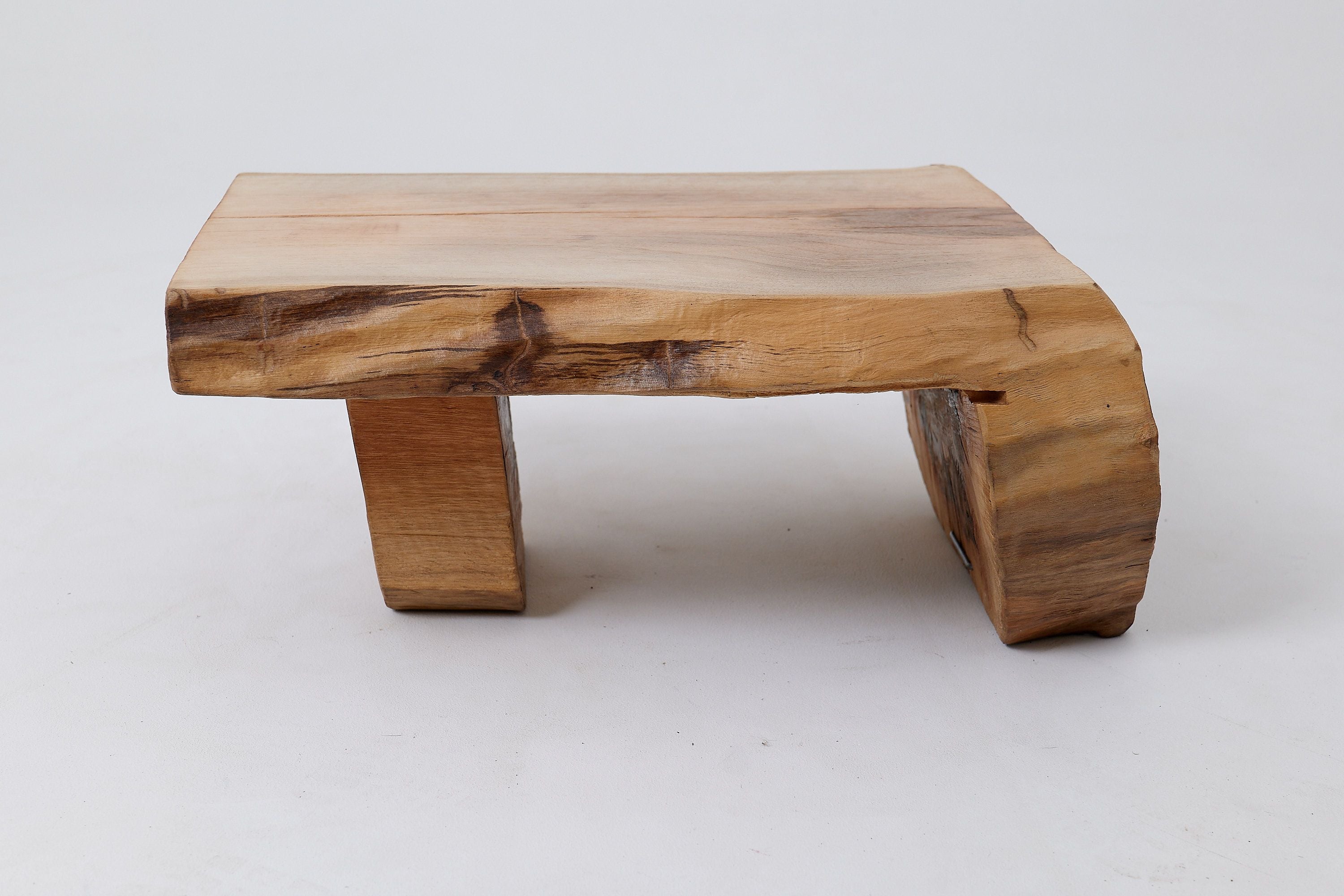 Side Table, Organic, Live-Edge, Walnut, Rustic, Minimalist Handmade - image 9