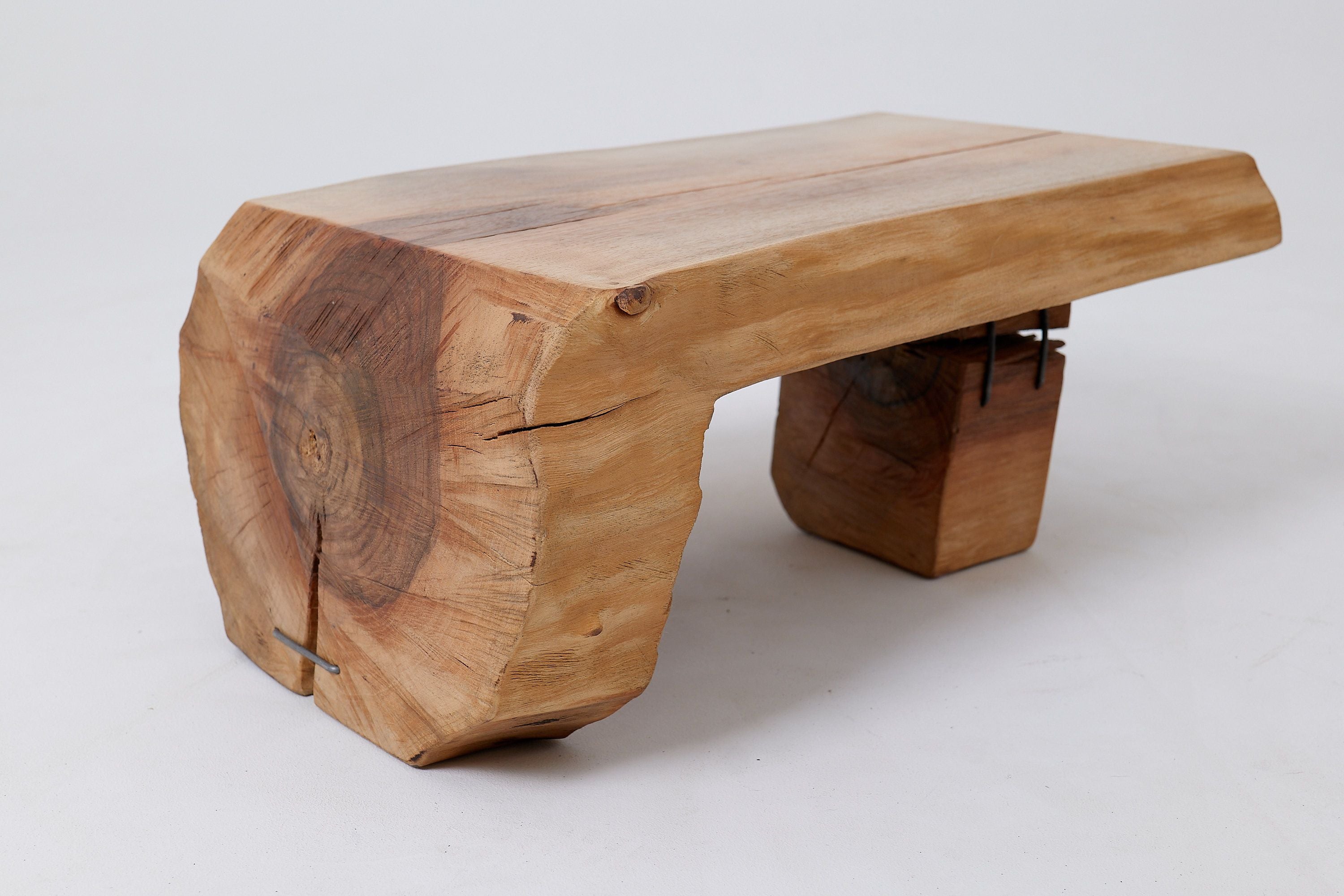 Side Table, Organic, Live-Edge, Walnut, Rustic, Minimalist Handmade - image 13