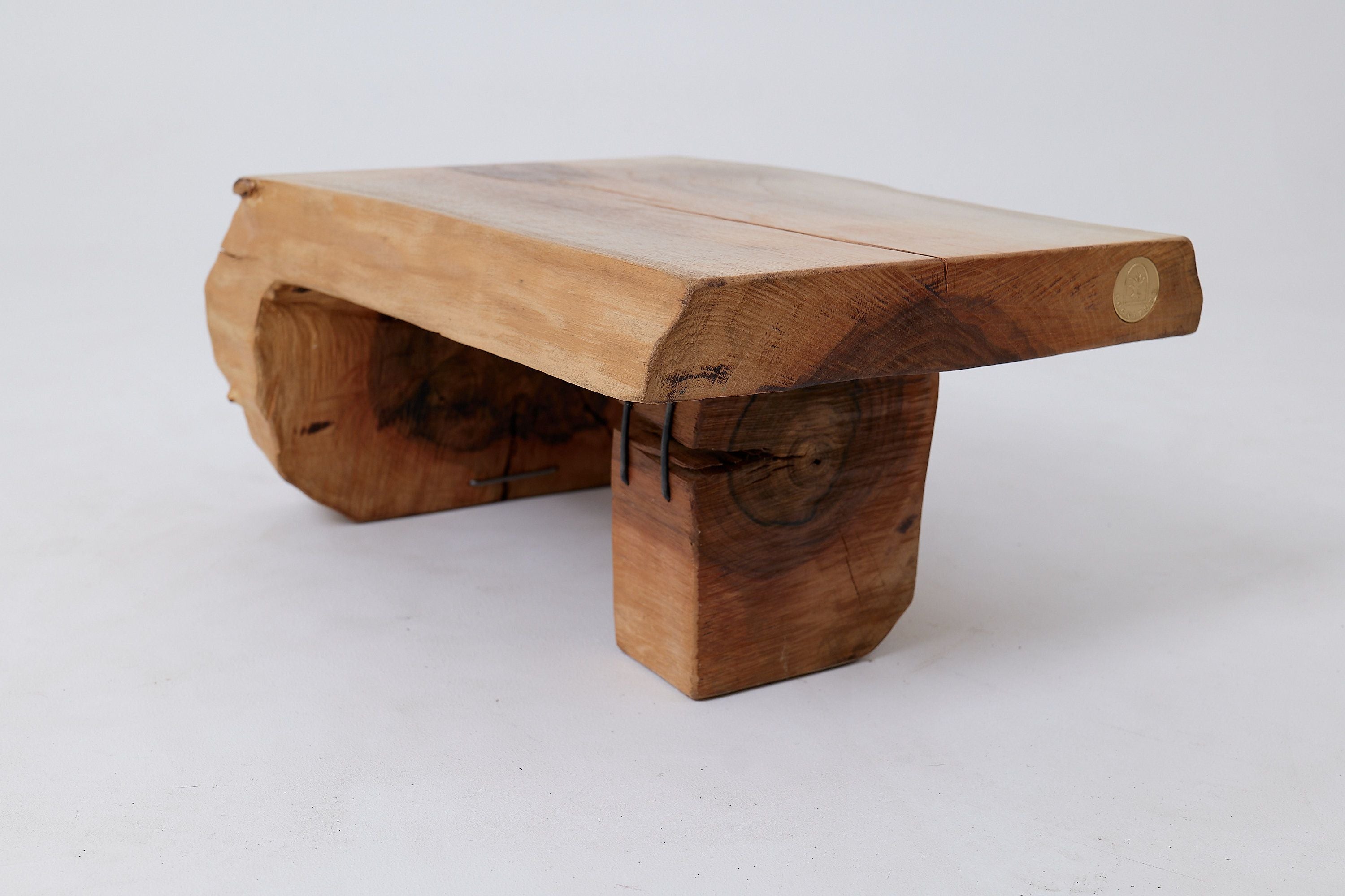 Side Table, Organic, Live-Edge, Walnut, Rustic, Minimalist Handmade - image 4