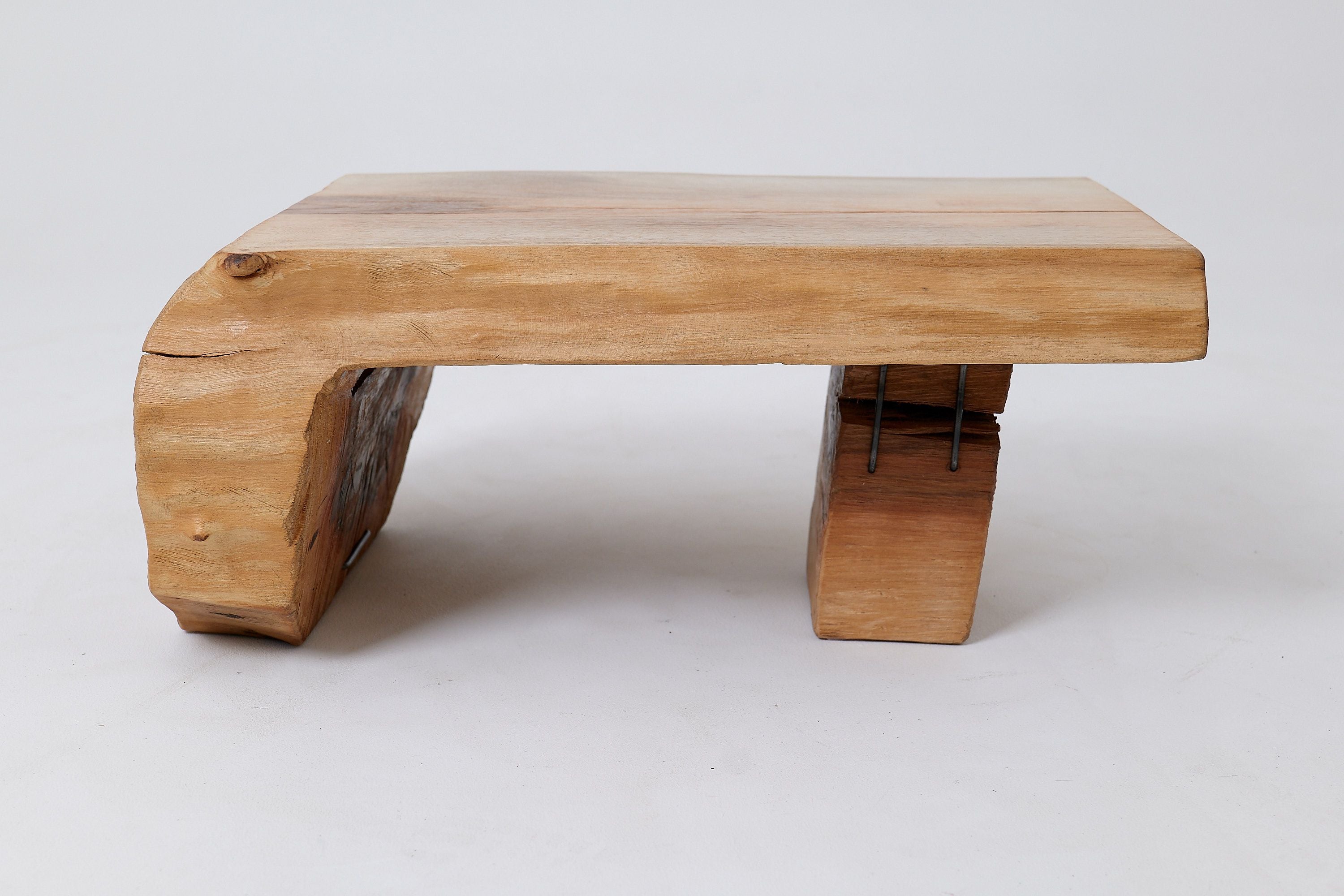 Side Table, Organic, Live-Edge, Walnut, Rustic, Minimalist Handmade - image 15