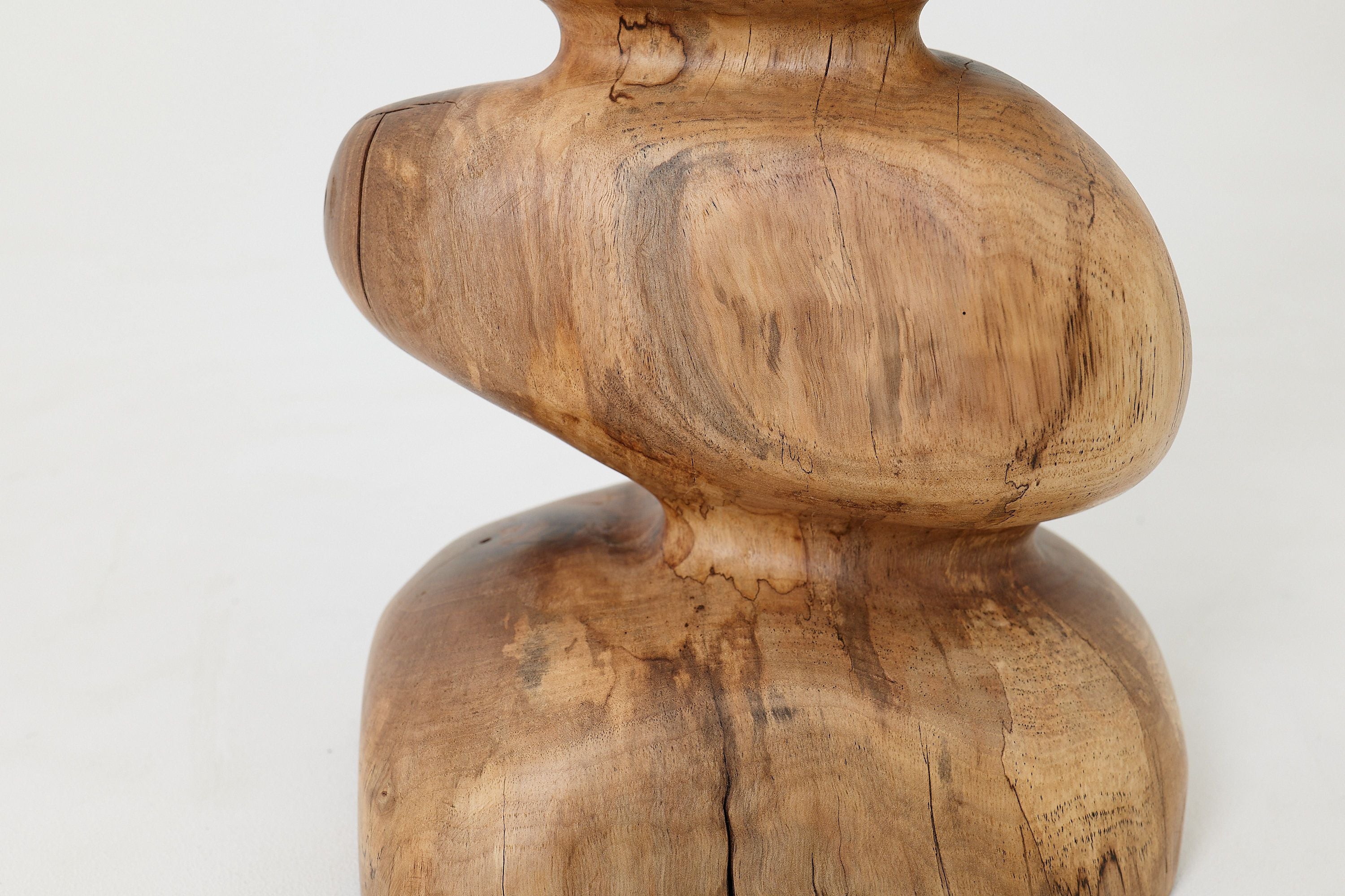 Still Stand Abstract Wood Sculpture, Chainsaw Carved, Walnut - image 4