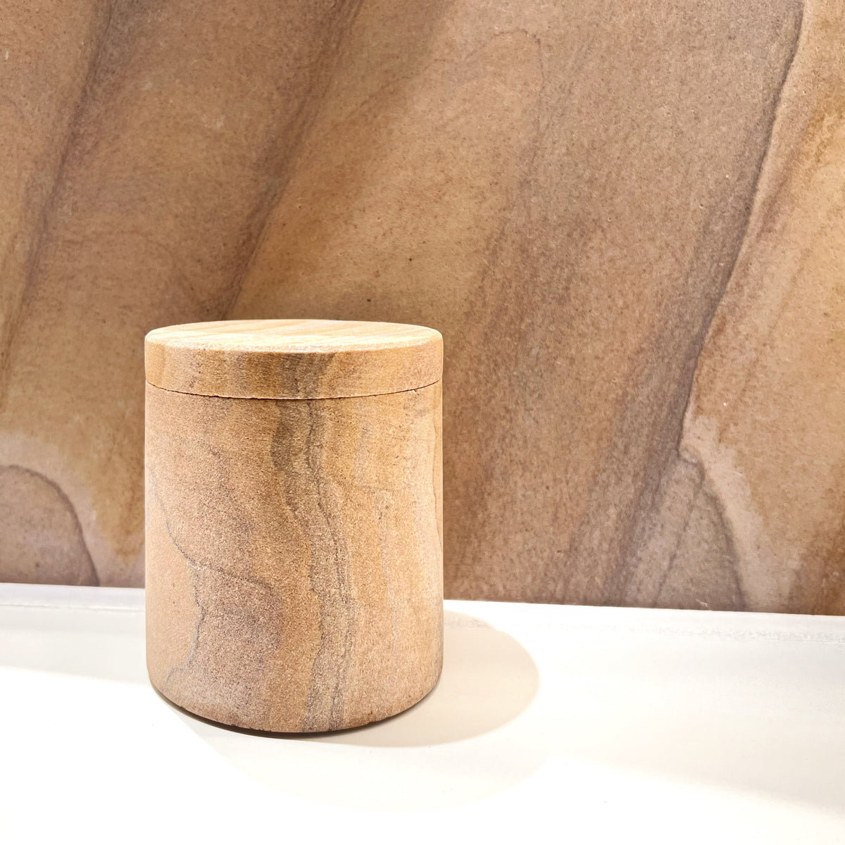 Carillo Sandstone Covered Jar - Source by Studio Skara, view 2