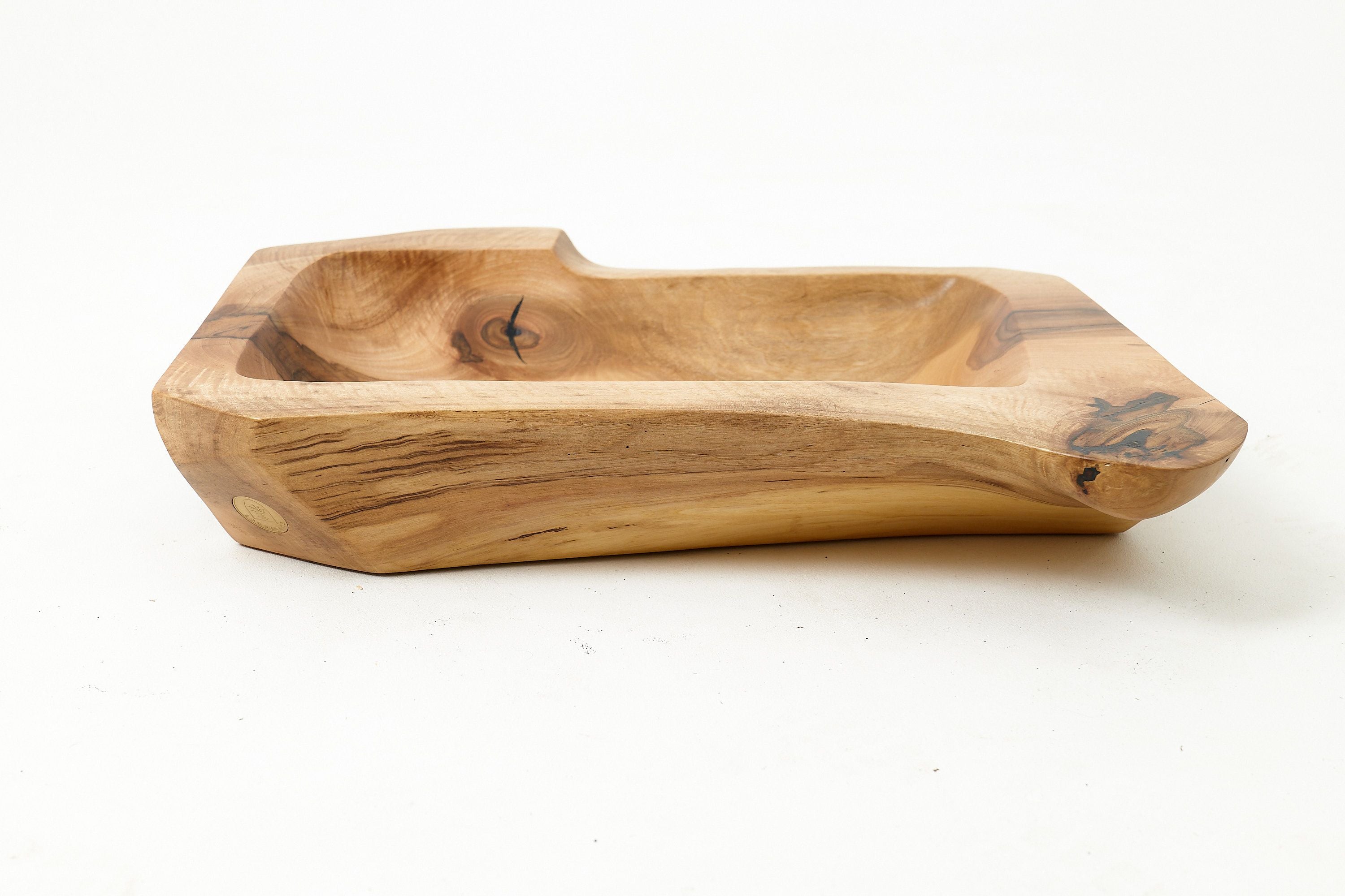 Live Edge Wood Bathroom Sink, Basin, Solid Wood, Walnut, Handmade - image 3