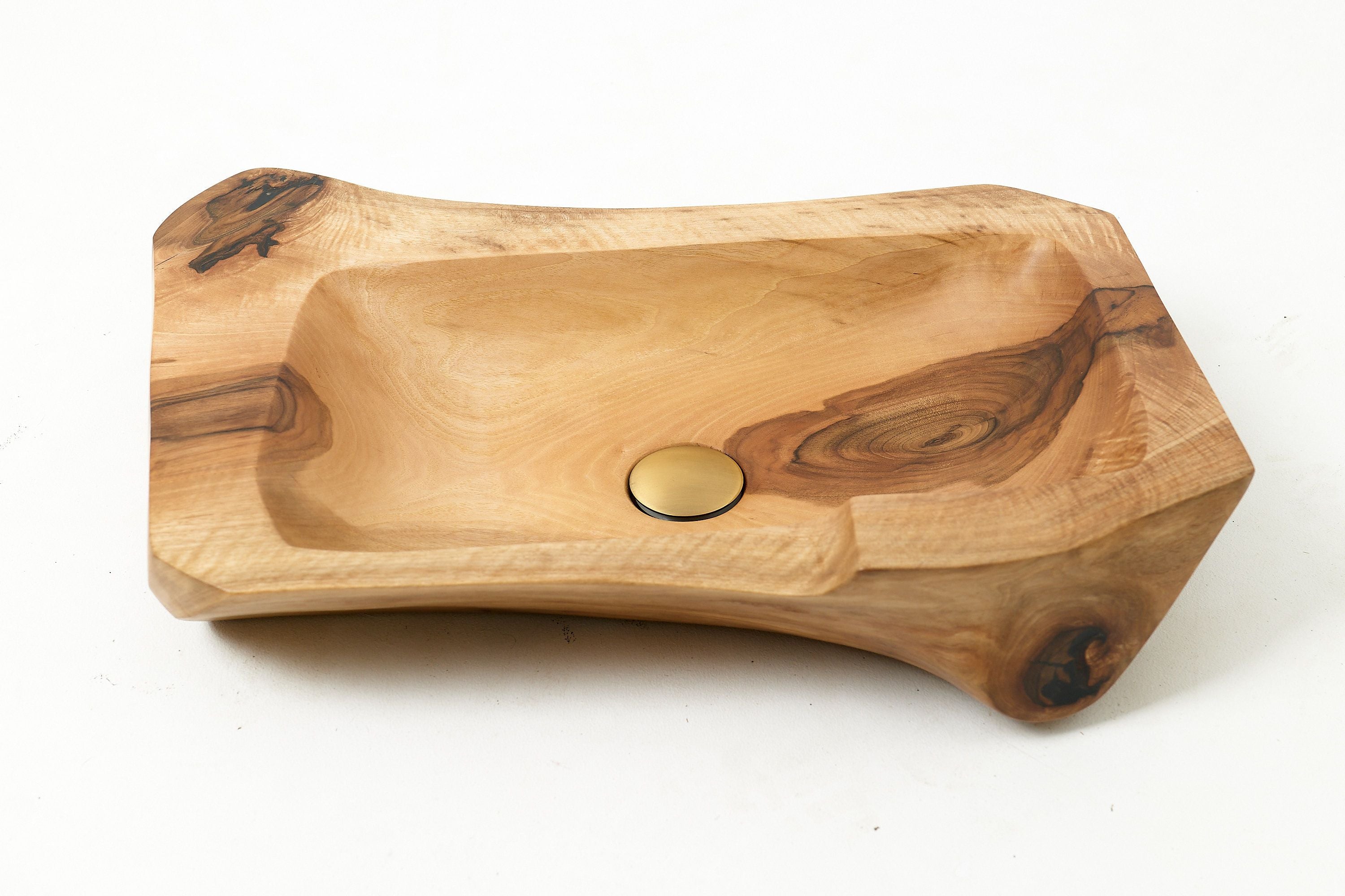 Live Edge Wood Bathroom Sink, Basin, Solid Wood, Walnut, Handmade - image 13