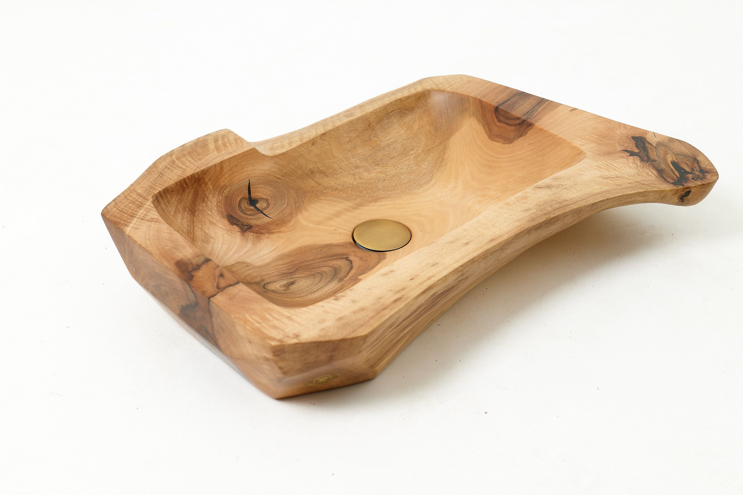 Live Edge Wood Bathroom Sink, Basin, Solid Wood, Walnut, Handmade - image 17
