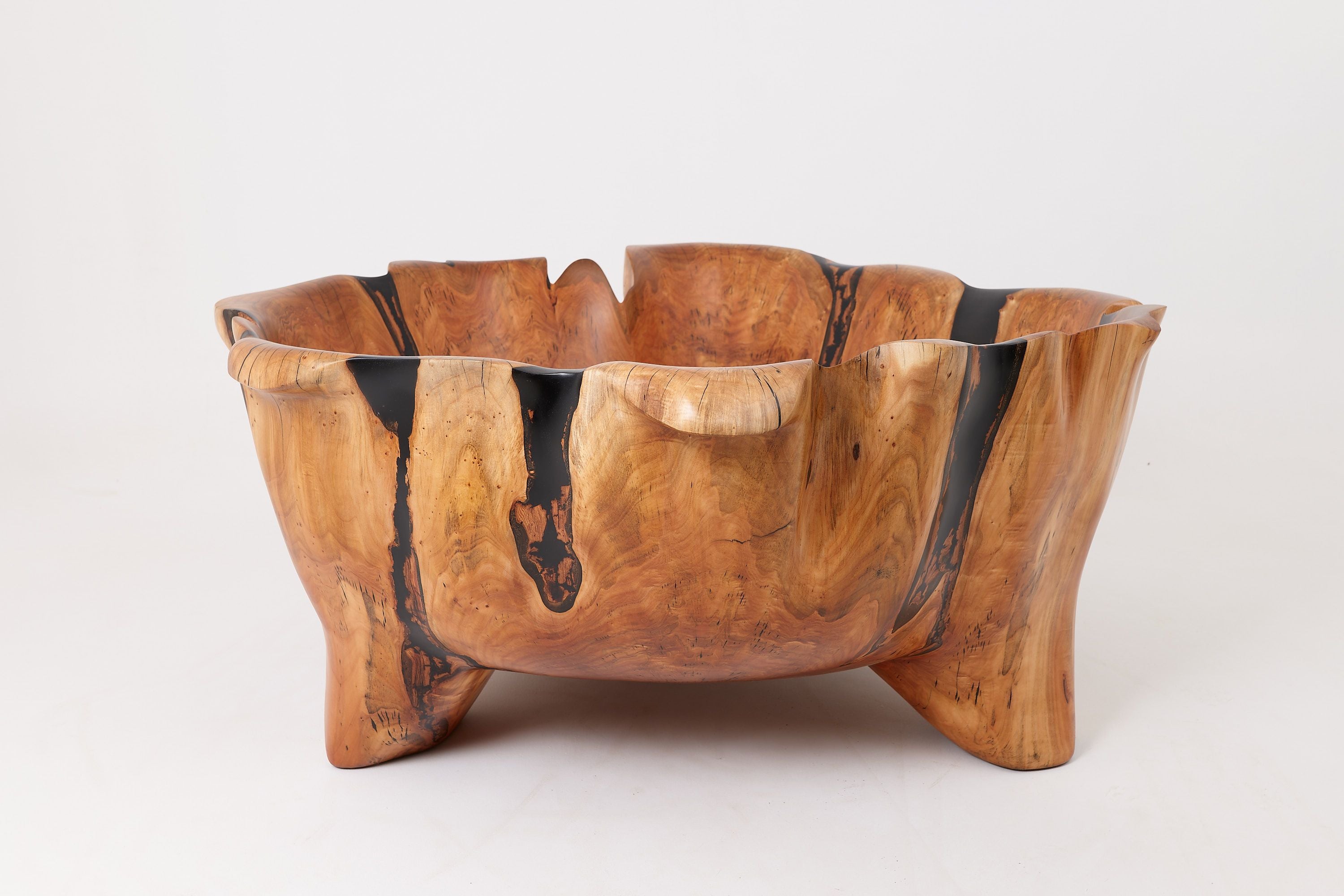 Live Edge Bathtub Carved from Single Piece of Wood, Logniture - image 2