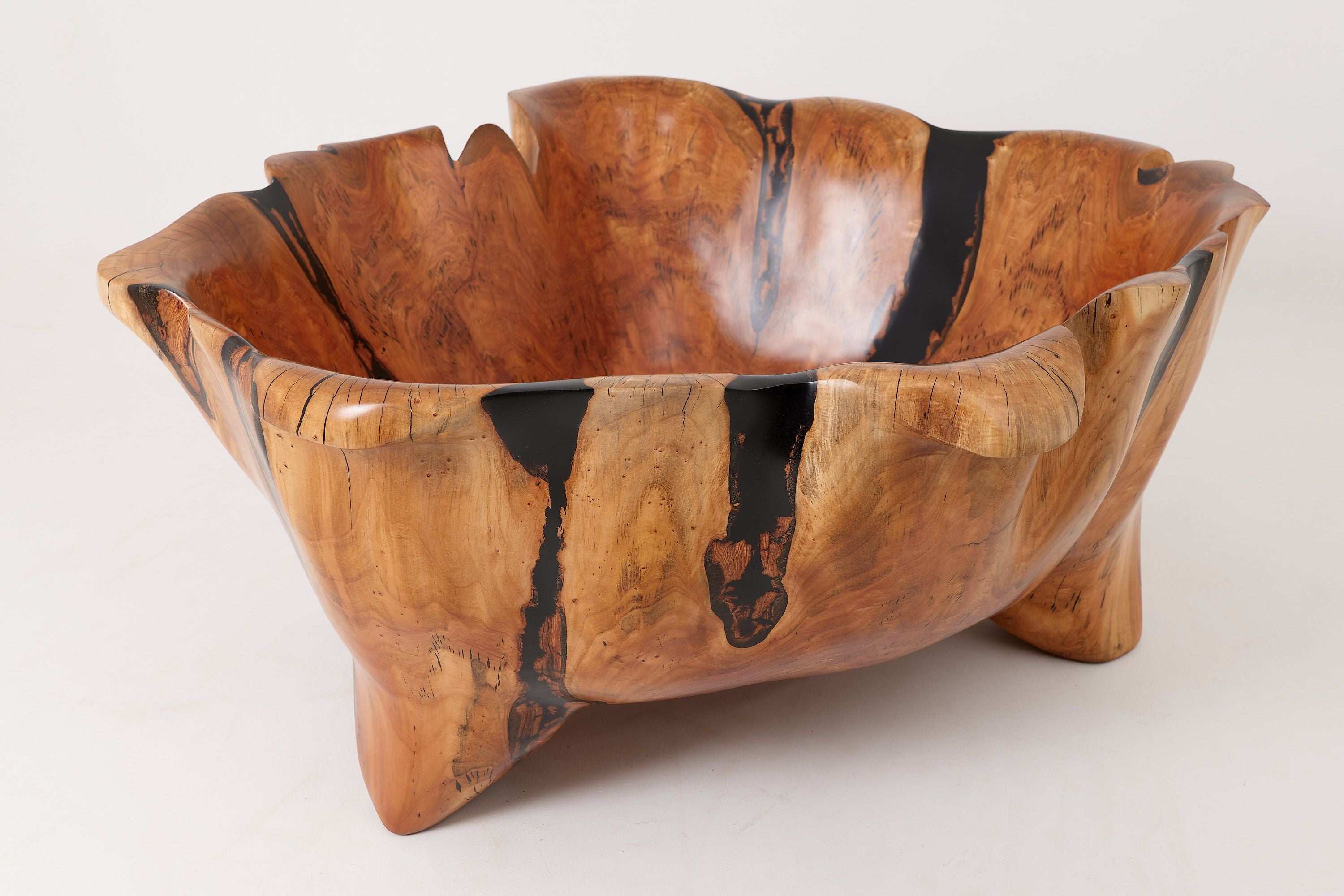 Live Edge Bathtub Carved from Single Piece of Wood, Logniture - image 18