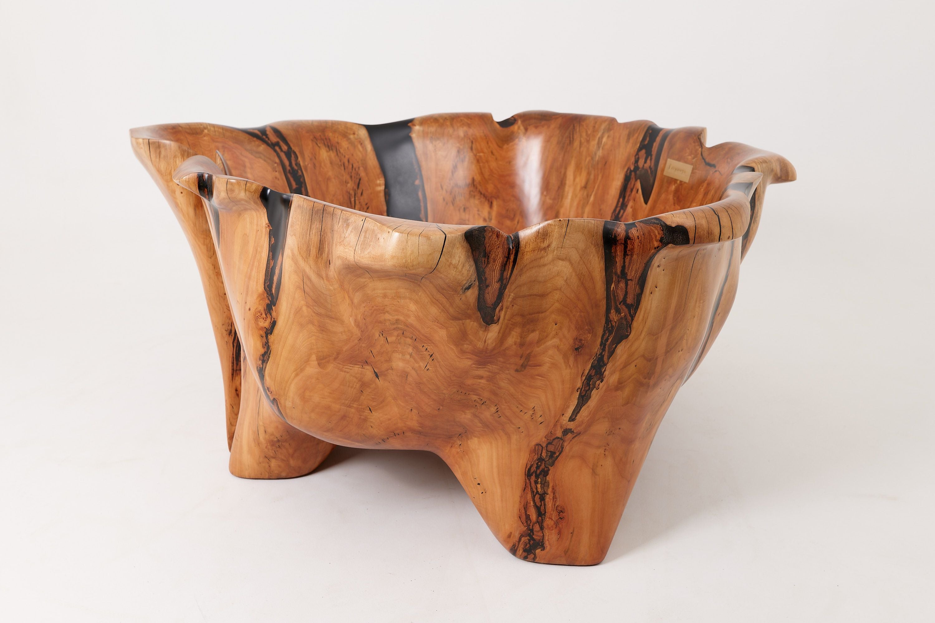 Live Edge Bathtub Carved from Single Piece of Wood, Logniture - image 16