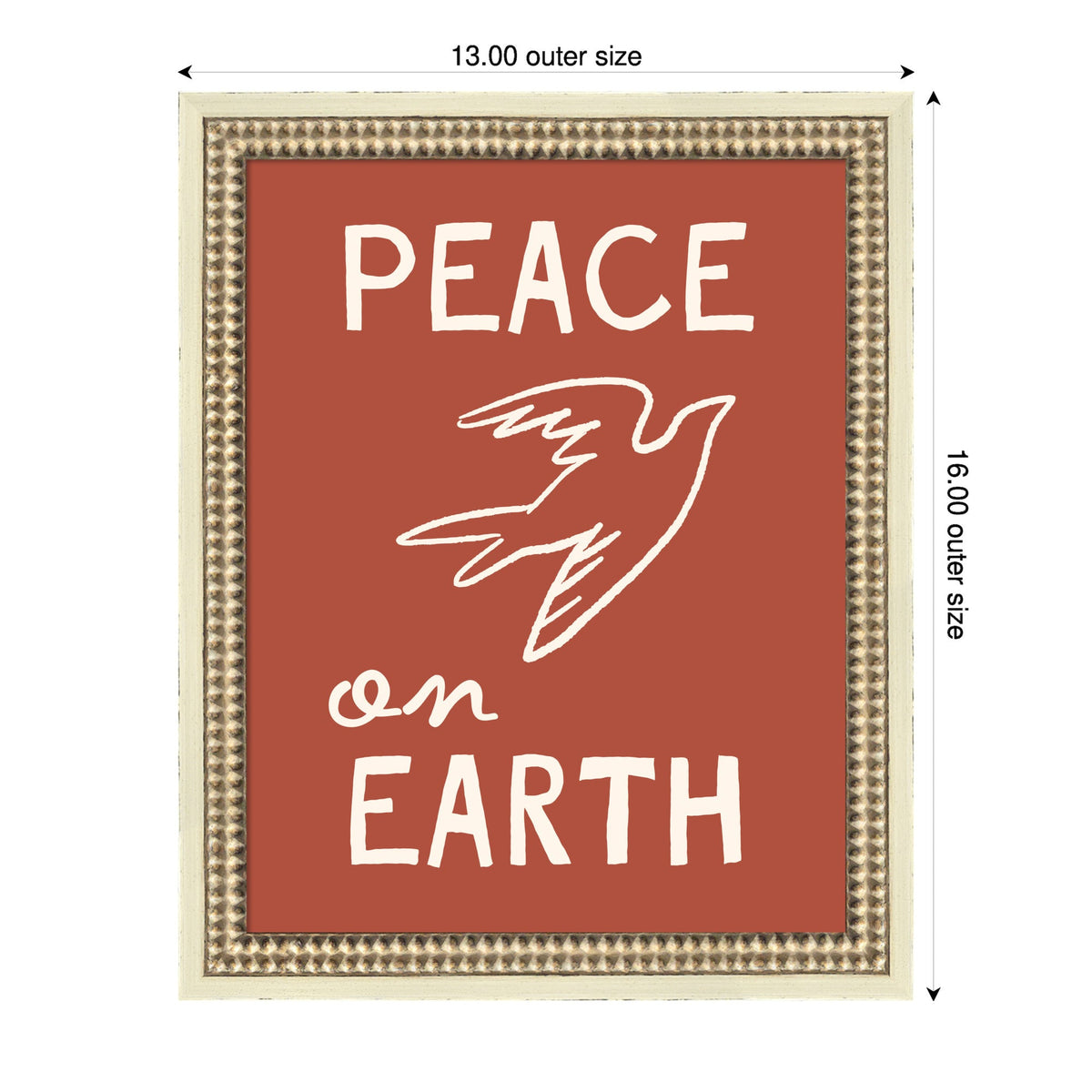 Peace on Earth by Kikiandnim Framed Mounted Canvas Wall Art Print