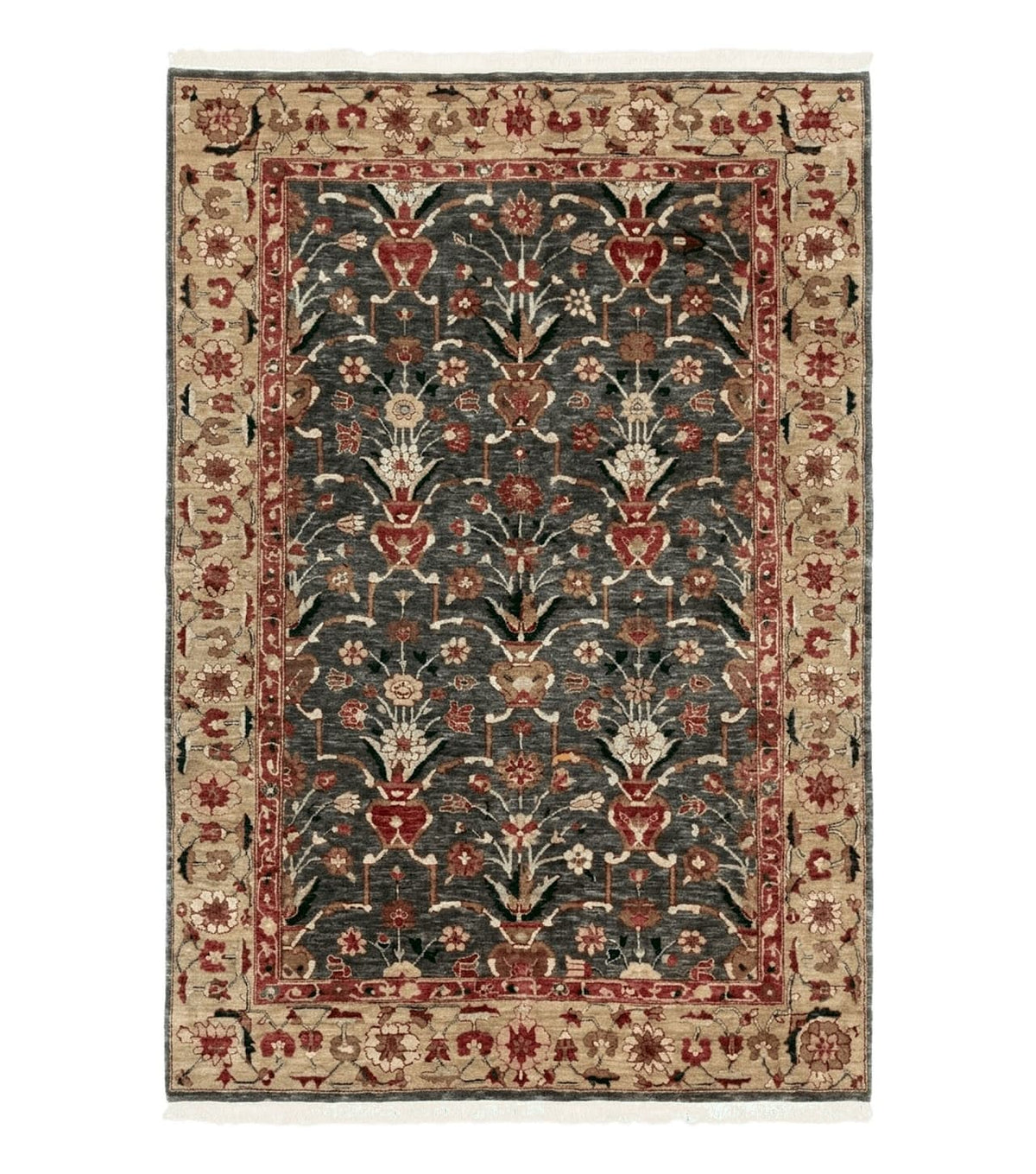 Pak Persian Mahal Rug 6x9, Floral Handmade Wool Traditional Oriental Carpet - Jewel Rugs