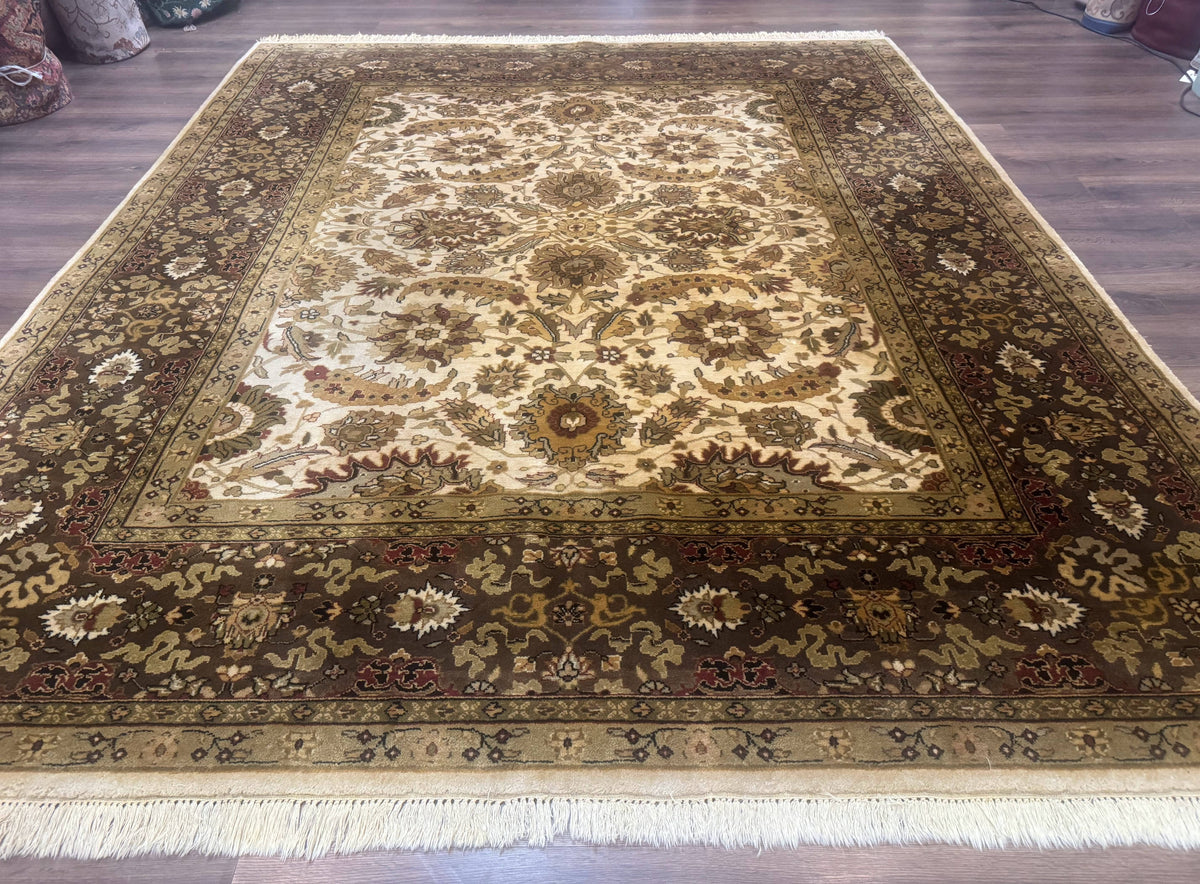 Indo Persian Mahal Rug 8x10, Floral Traditional Wool Oriental Carpet - Jewel Rugs, view 2