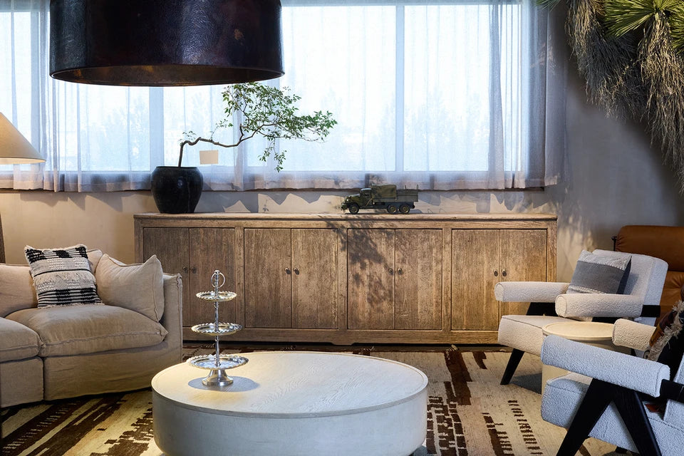 Ravello Six Door Cabinet | Weathered Natural Finish
