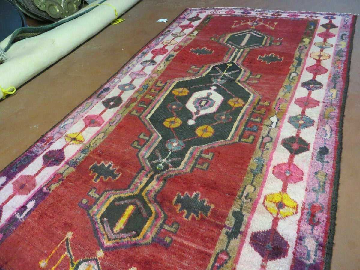 4' X 8' Antique Handmade Turkish Caucasian Kazak Design Wool Rug Veg Dyes Nice - Jewel Rugs, view 13