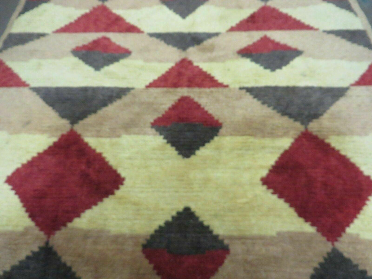 6' X 8' Handmade Tibetan Nepal Chinese Wool Rug Art Deco Contemporary Modern - Jewel Rugs, view 5