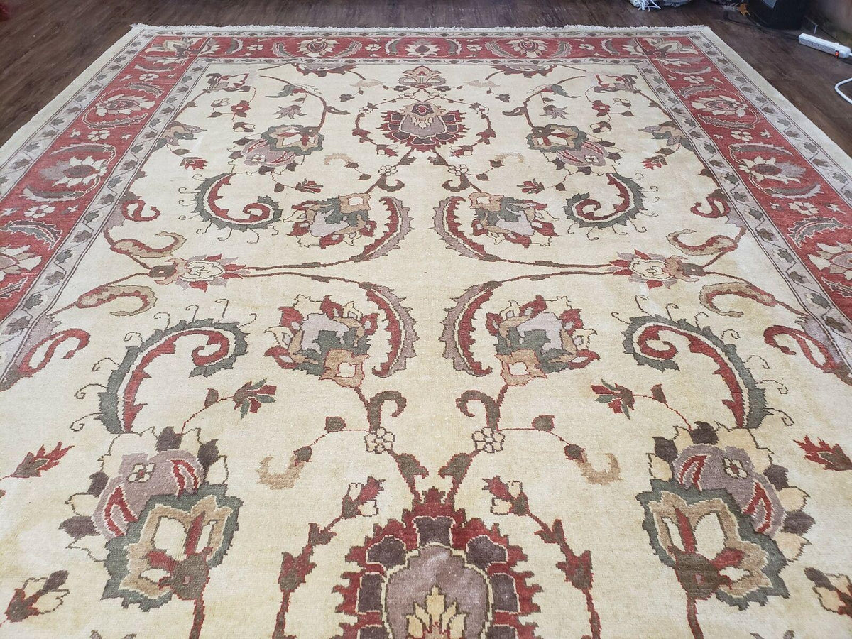9' X 12' One-Of-A-Kind William Pak Peshawar Hand-knotted Wool Rug Nice - Jewel Rugs, view 12