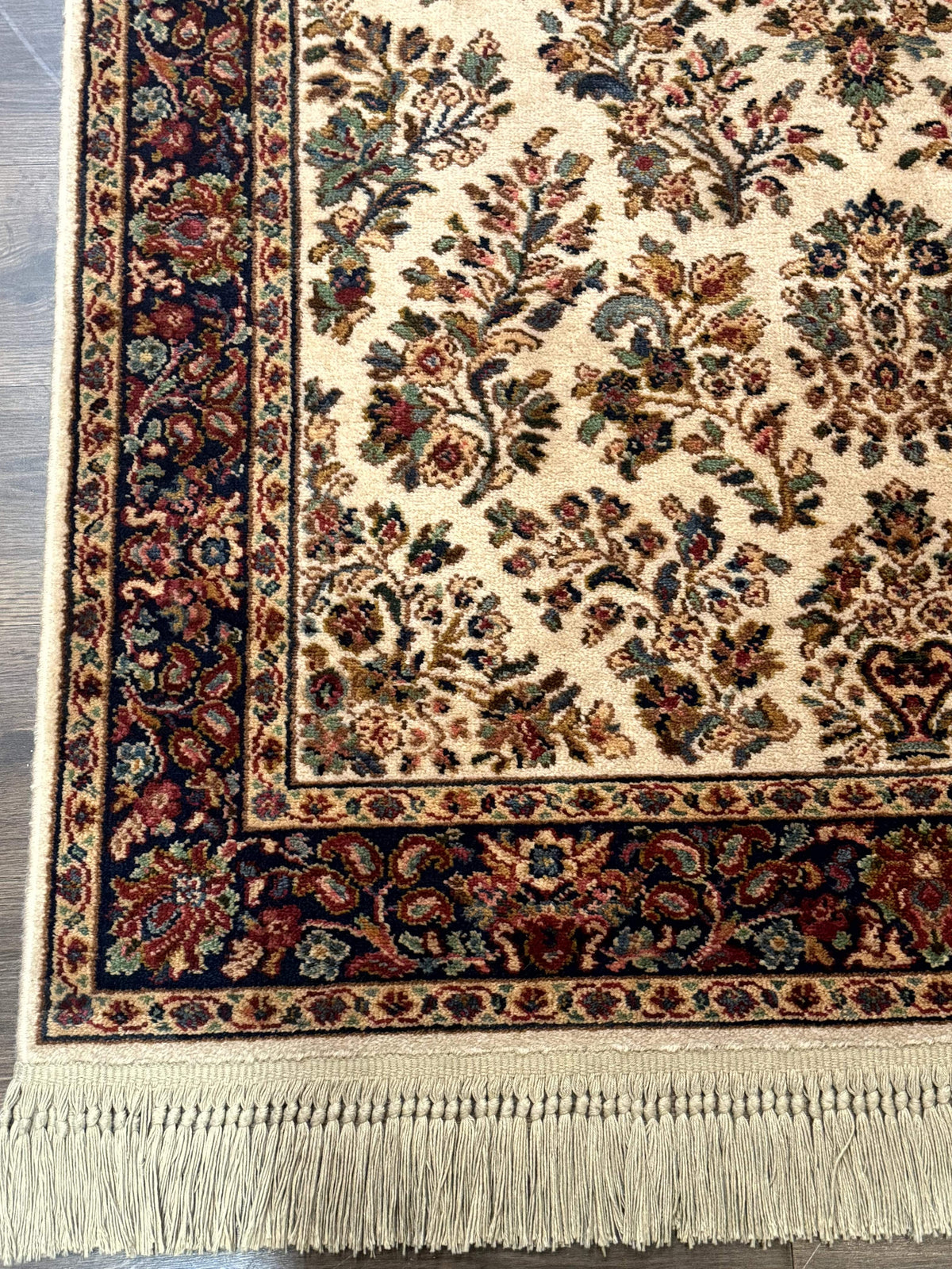 4x6 Karastan Rug Ivory Sarouk #760, Wool Vintage Original 700 Series - Jewel Rugs, view 9