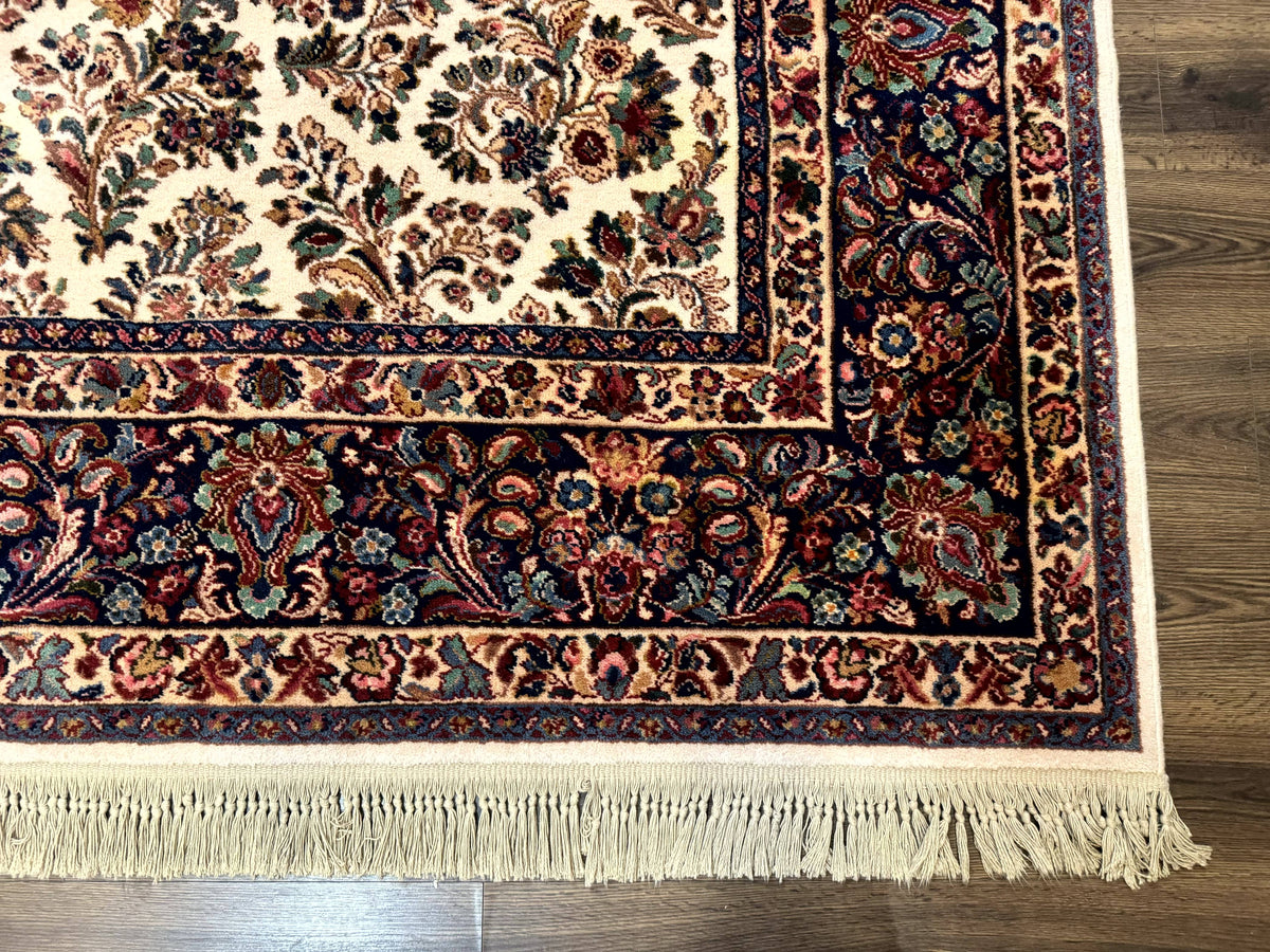 Karastan Rug 8.8 x 10.6 Ivory Sarouk #700/760, Wool Discontinued Original 700 Series - Jewel Rugs, view 9
