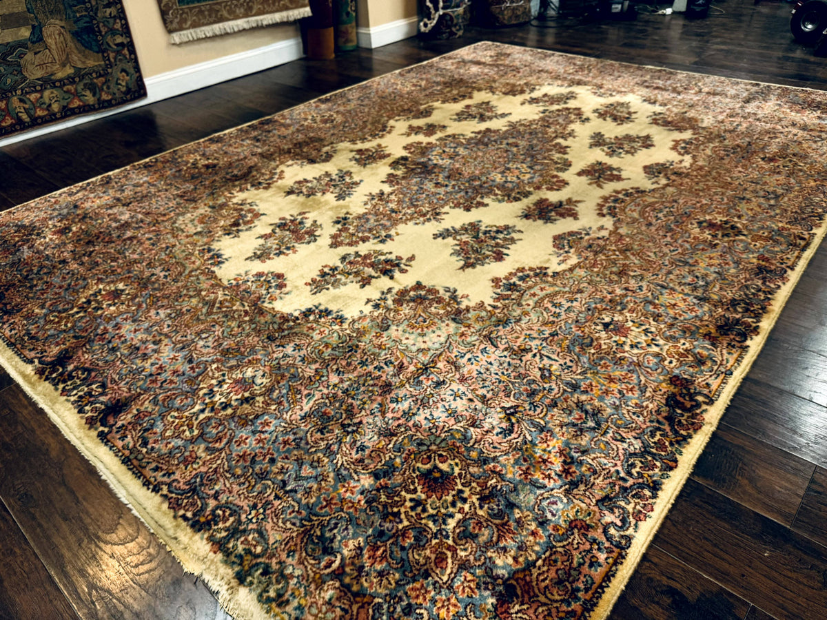 Karastan Kirman Rug #781, Antique Karastan Oriental Carpet 8.8 x 12, Wool Area Rug, Original Collection 700 Series, Rare Discontinued - Jewel Rugs, view 2