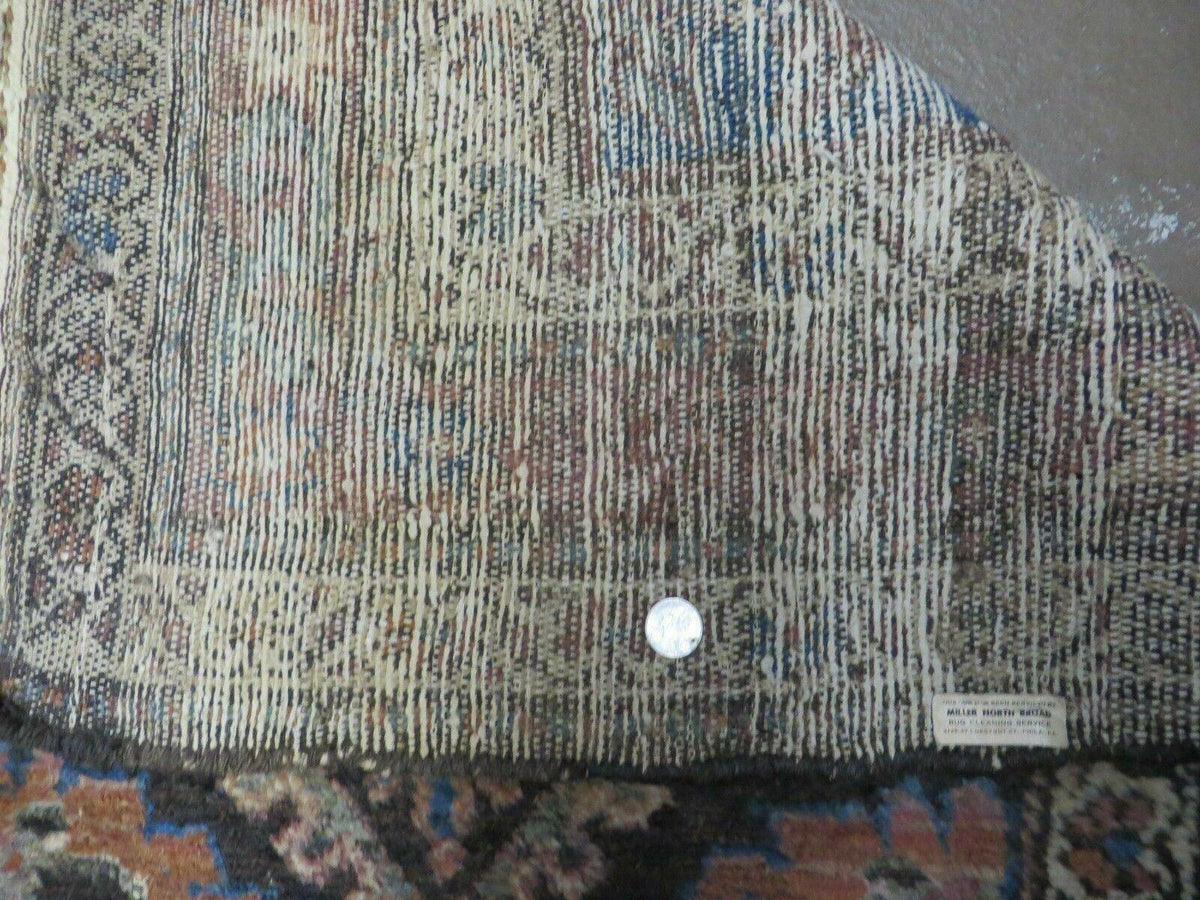 3' X 6' Antique Handmade India Floral Oriental Wool Rug Veg Dyes Nice - Jewel Rugs, view 13
