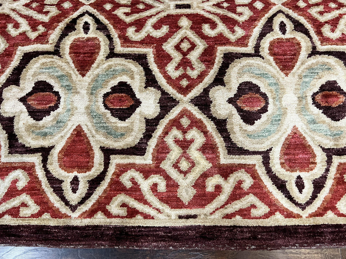 Portuguese Rug 9x12, Vintage Carpet, Handmade Wool Rug - Jewel Rugs, view 6