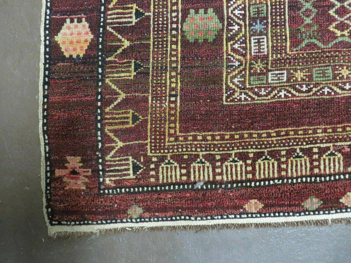 4' X 6' Antique Handmade Caucasian Shirvan Russian Armenian Wool Rug Colorful - Jewel Rugs, view 9