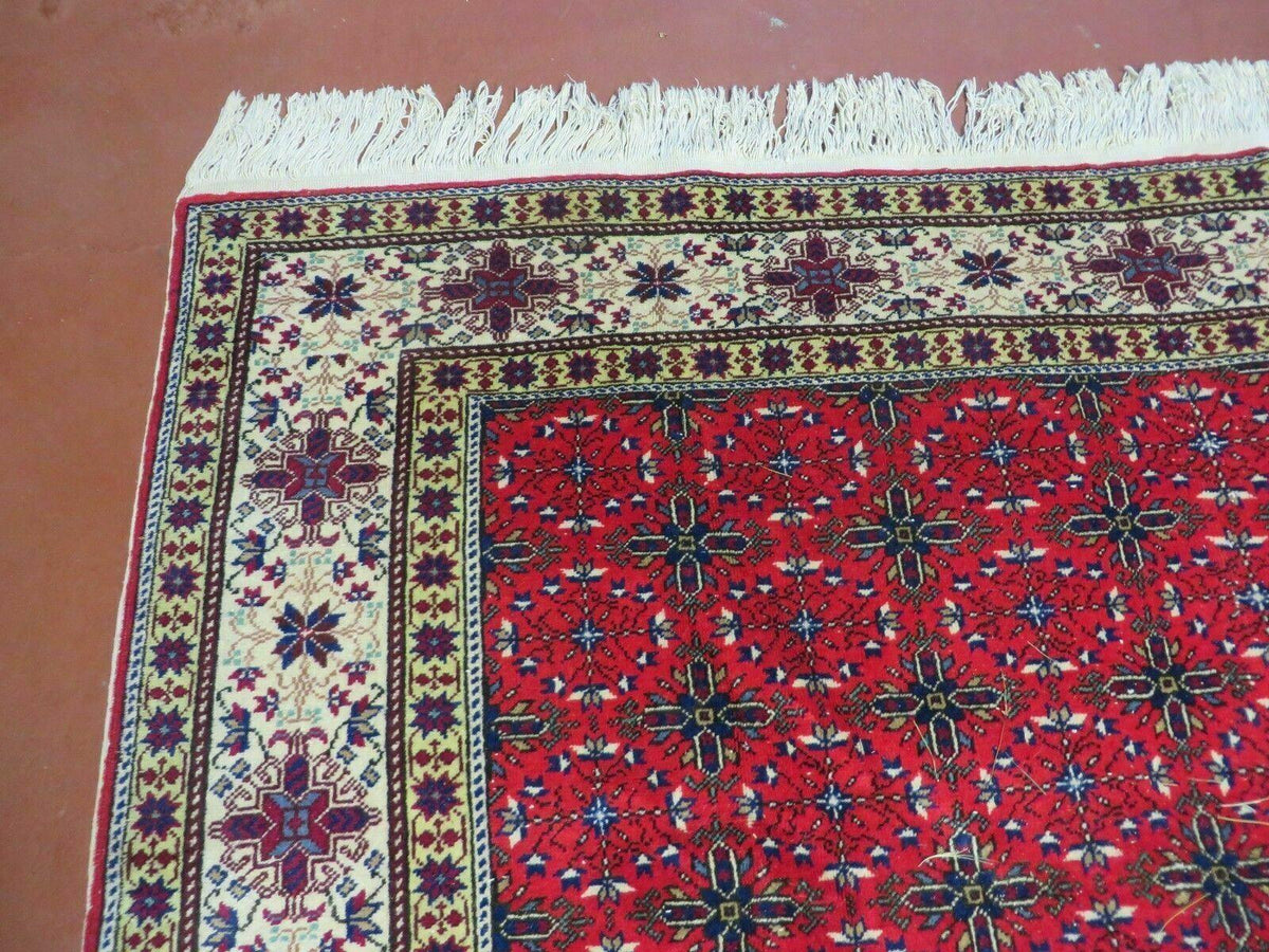 6' X 10' Vintage Handmade Turkish Sevas Kayseri Wool Rug Carpet Nice - Jewel Rugs, view 6
