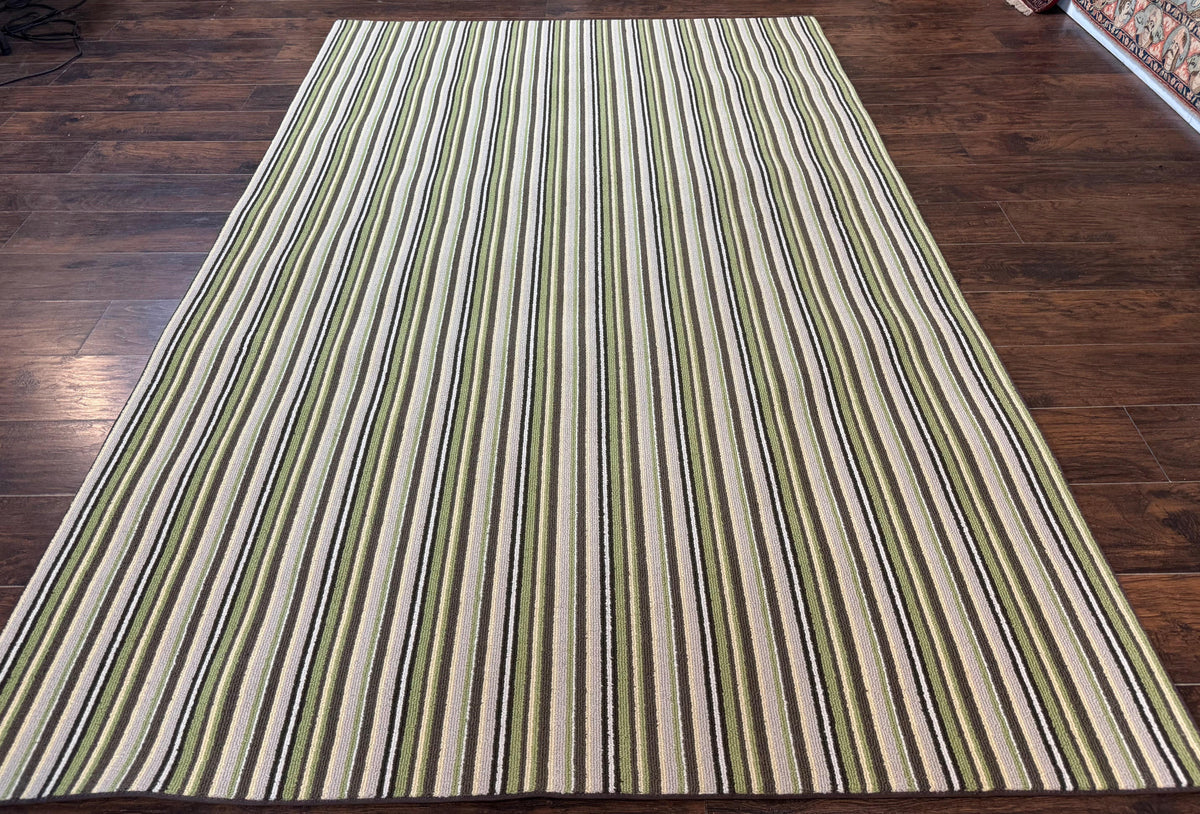 Stark Power Loomed Striped Rug 6x9, Multicolor Vintage Stark Carpet - Jewel Rugs, view 2
